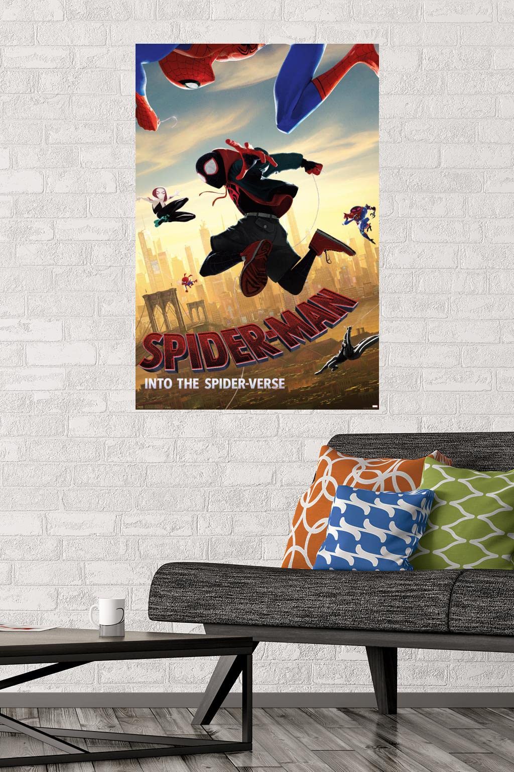Trends International Marvel Mcu - Spider-Man - Into The Spider-Verse - Dive Wall Poster, 22.375'' X 34'', Premium Unframed Versi