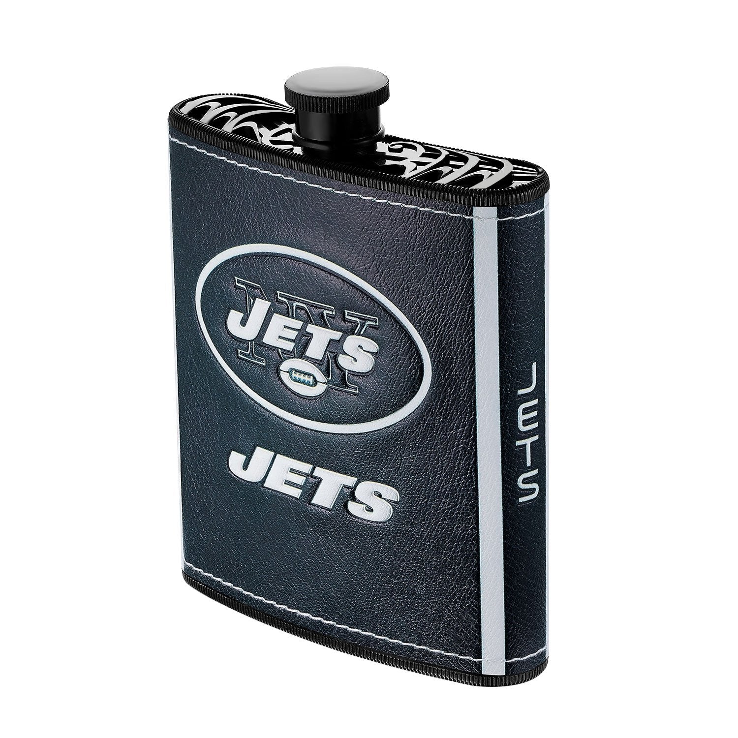 Boelter Brands NFL New York Jets Plastic Hip Flask, 7Ounce