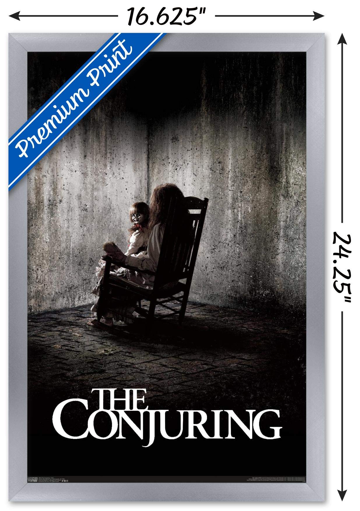 Trends International The Conjuring - Chair Wall Poster, 14.725'' X 22.375'', Silver Framed Version