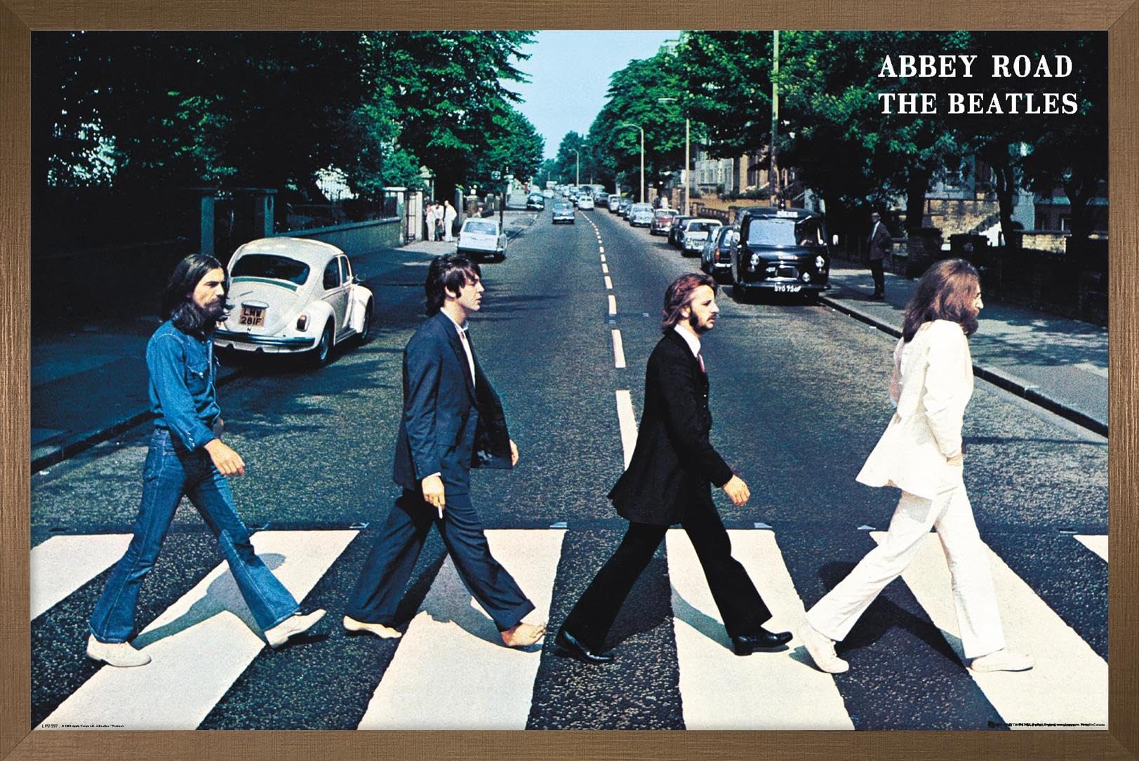 Trends International The Beatles - Abbey Road Wall Poster, 22.37'' X 34.00'', Bronze Framed Version