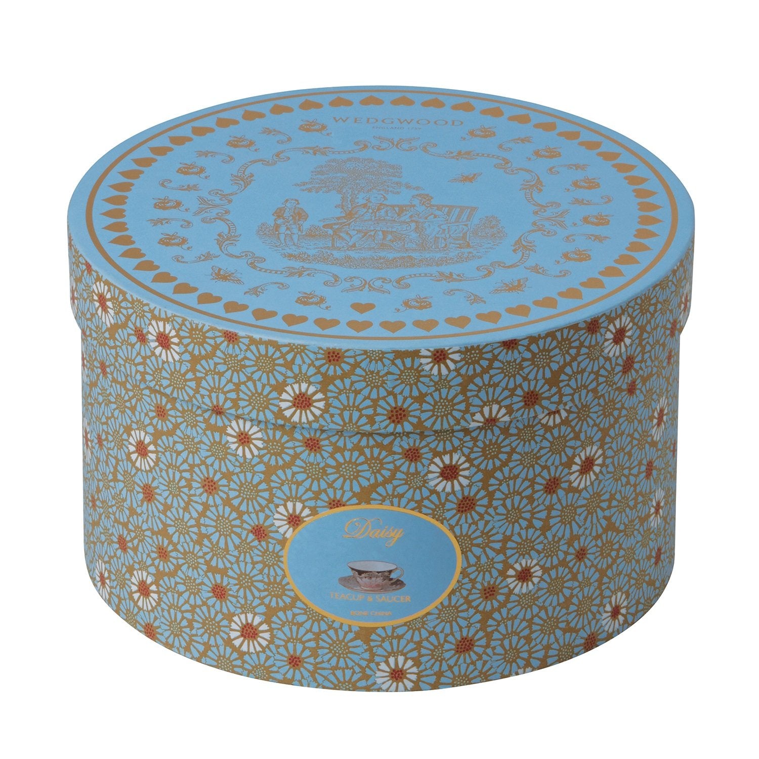 Wedgwood Cuckoo Teacup & Saucer Set, 1 Count (Pack Of 1), Blue