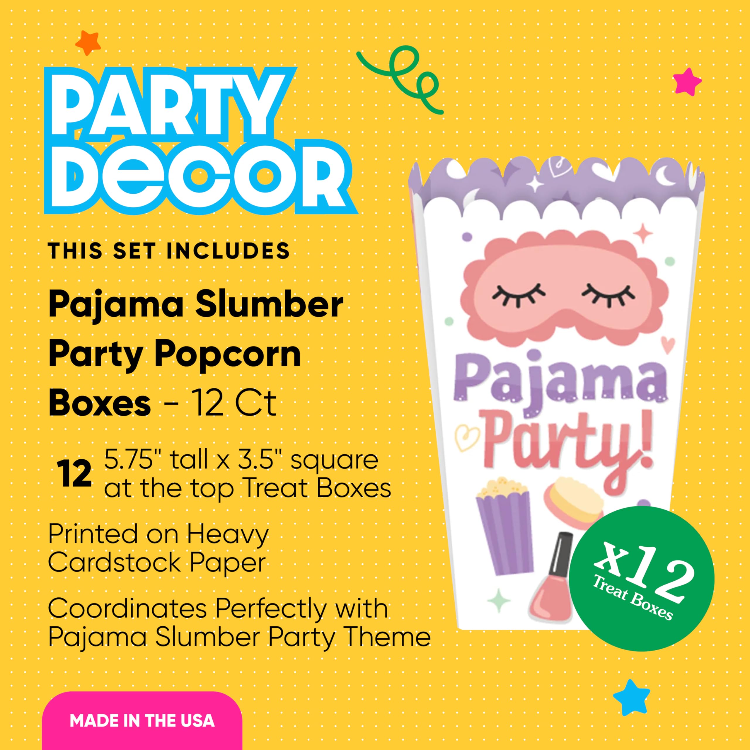Big Dot Of Happiness Pajama Slumber Party - Sleepover Favor Boxes