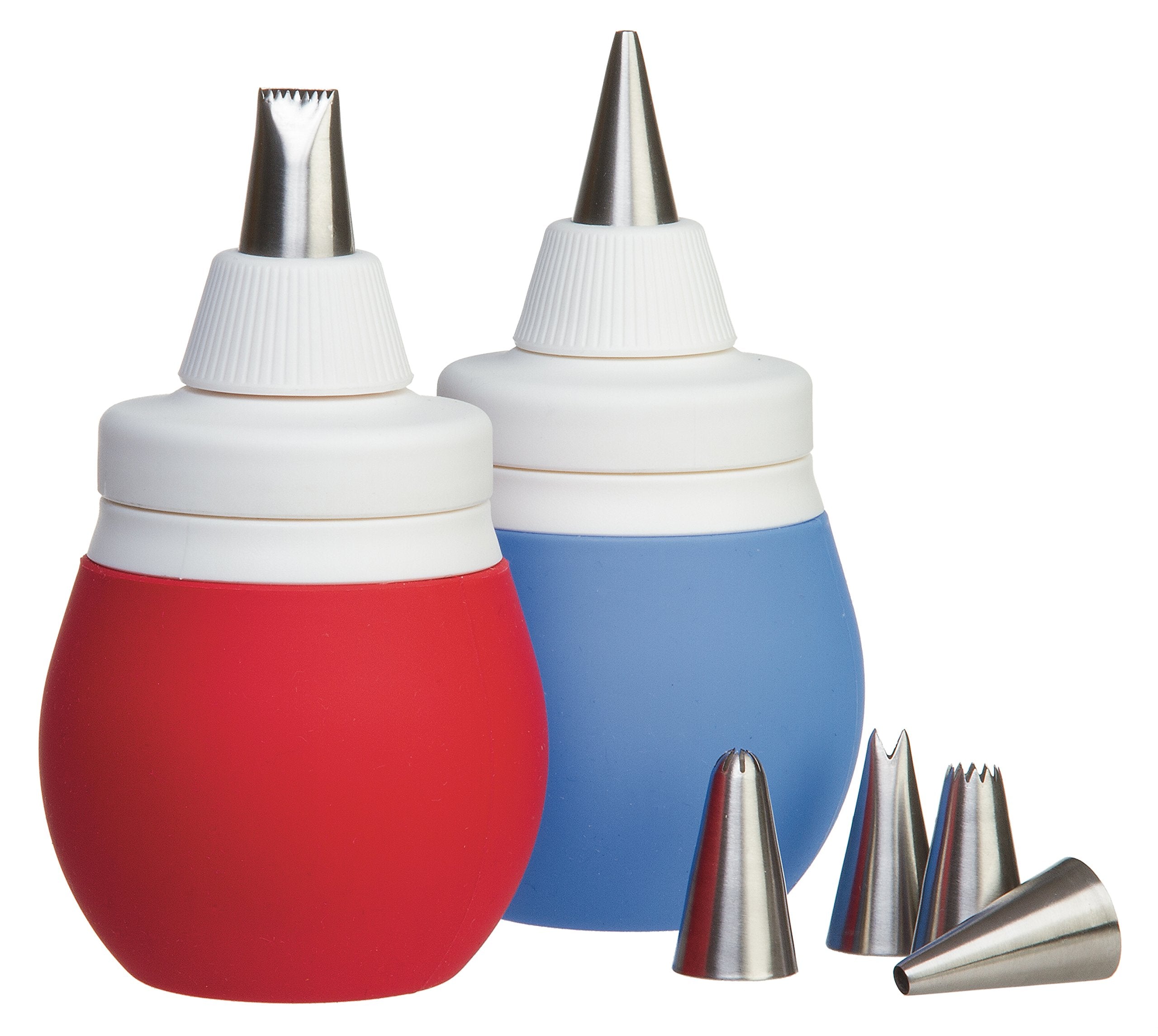 Prepworks by Progressive 8Piece Frosting Bulb Decorating Kit (Red)