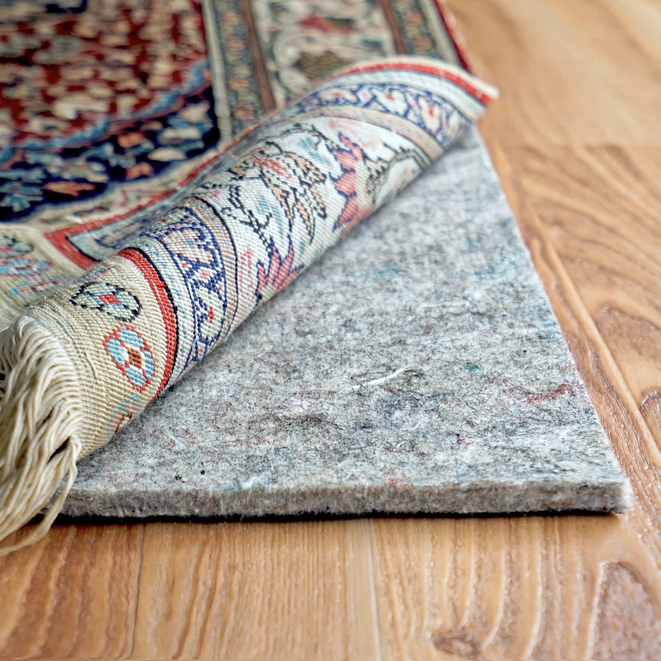 RUGPADUSA - Dual Surface - 8x11 - 1/4 Thick - Felt + Rubber - Non-Slip Backing Rug Pad - Safe for All Floors