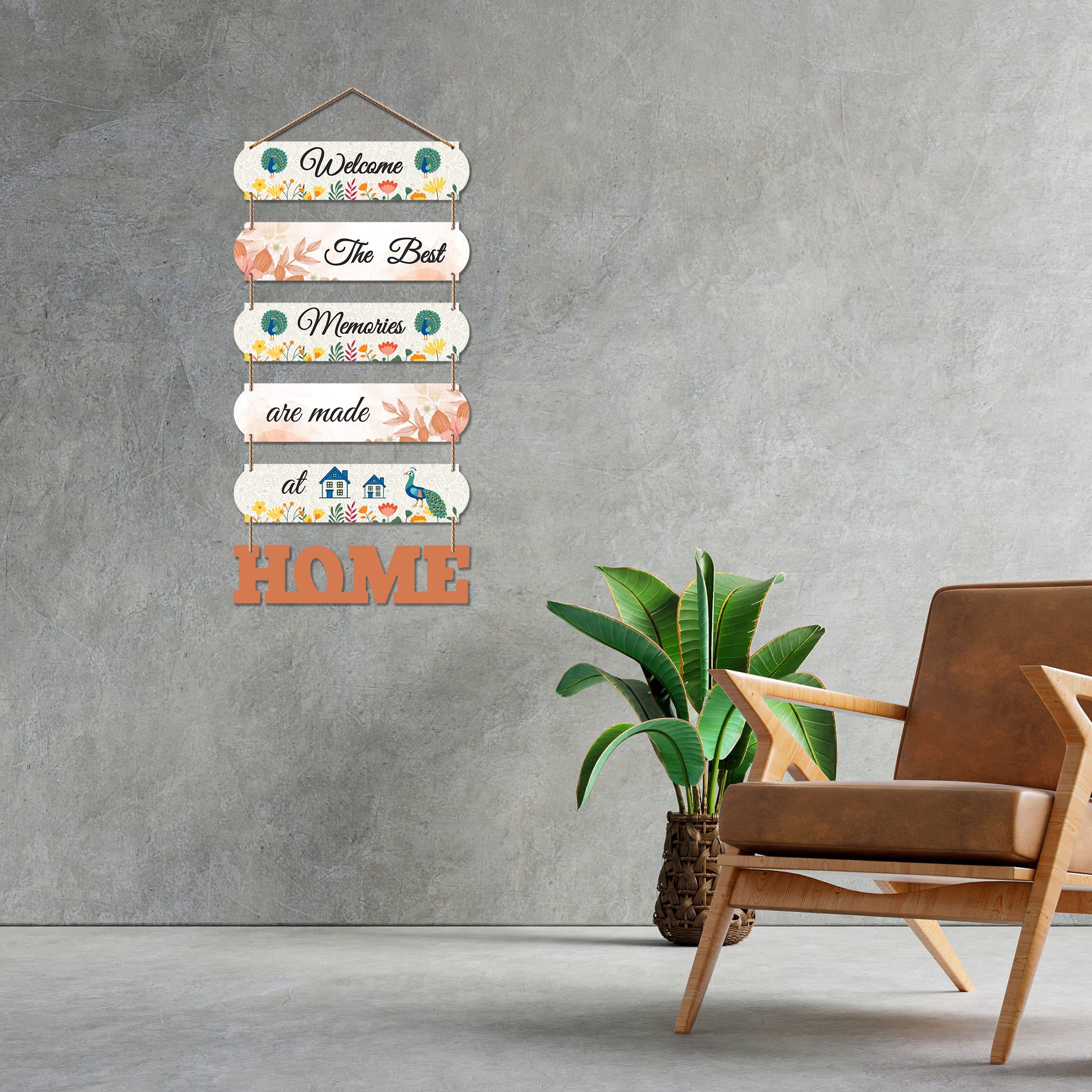 Artvibes Home Quote Decorative Wall Art MDF Wooden Hanger for Living Room | Bedroom | Gifts | Wood Hangers Decoration | Modern D