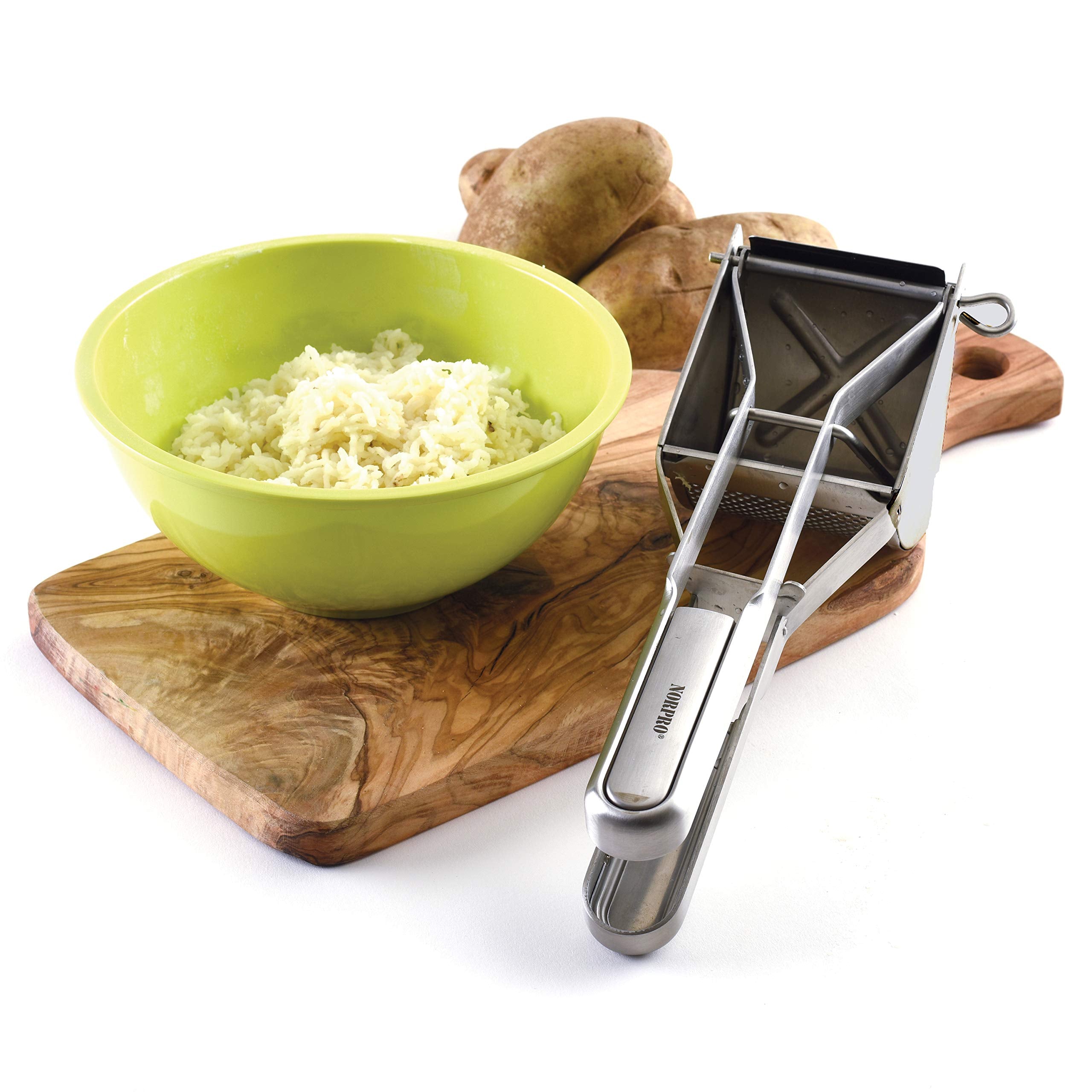 Norpro Stainless Steel Potato Ricer, 11.5in/29cm, Silver, Model 463