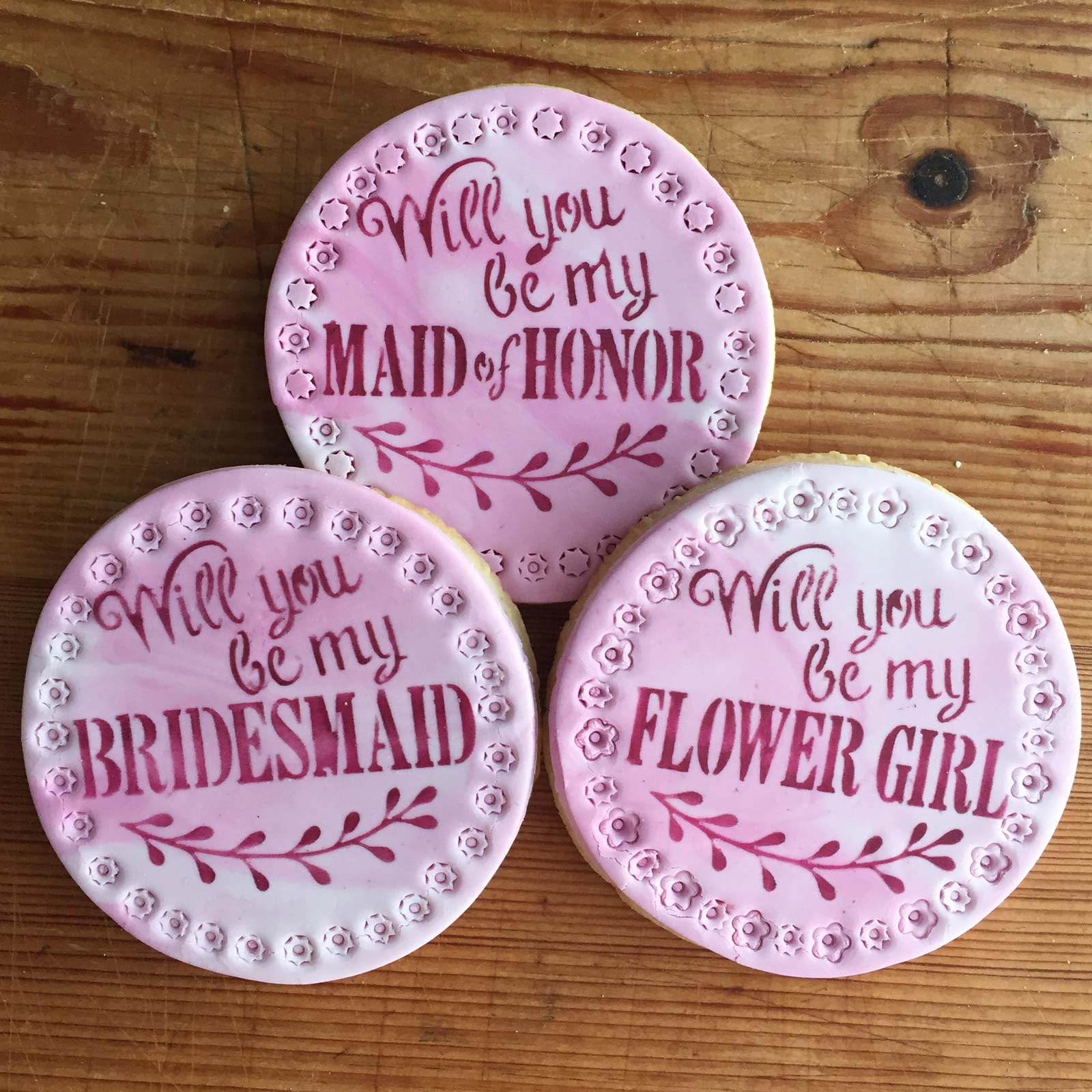 Will You Be My Bridesmaid? Cookie Stencil C994 By Designer Stencils