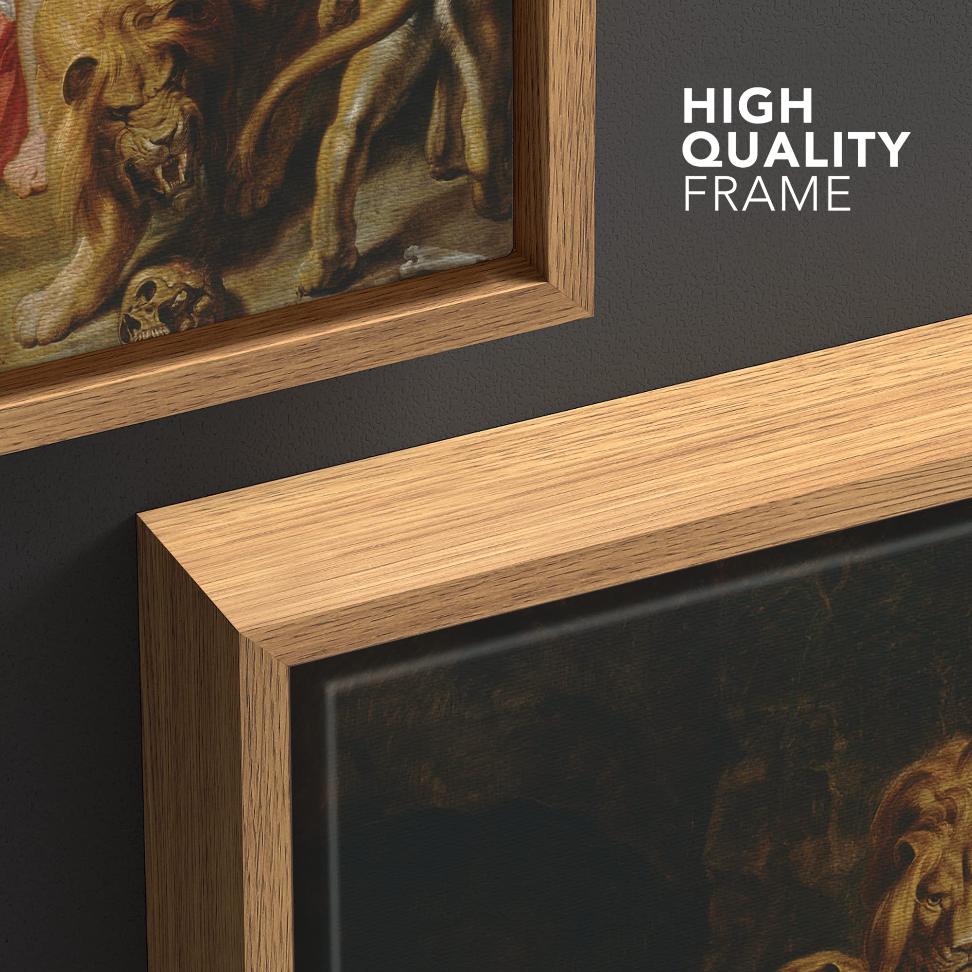 Wall26 - Oil Painting Of Daniel In The Lion'S Den By Peter Paul Rubens In C. 1615 - Baroque Style - Catholic, Christianity - Fra