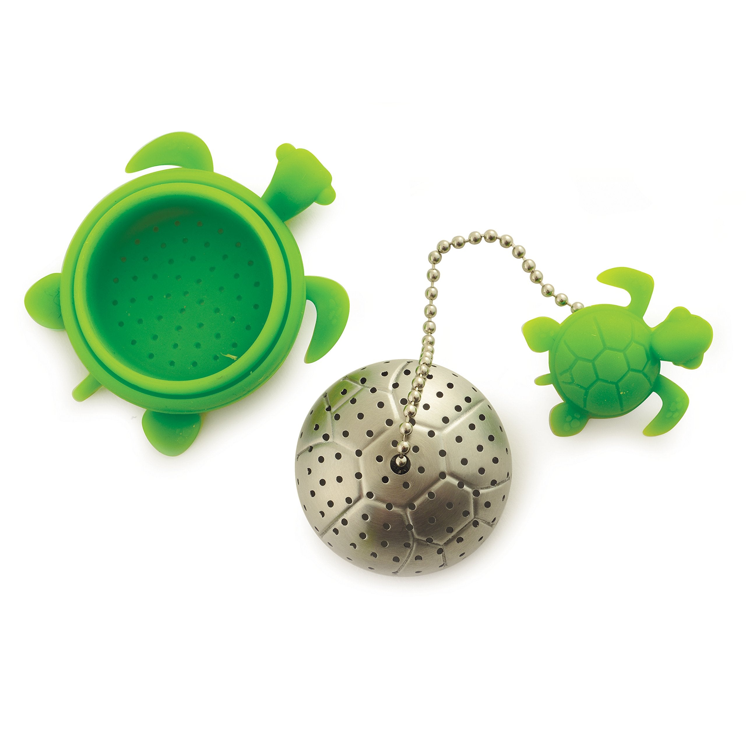 Norpro Nor-5647 S/S Turtle Tea Infuser , Green , 2'' X 2'' X 1.25''