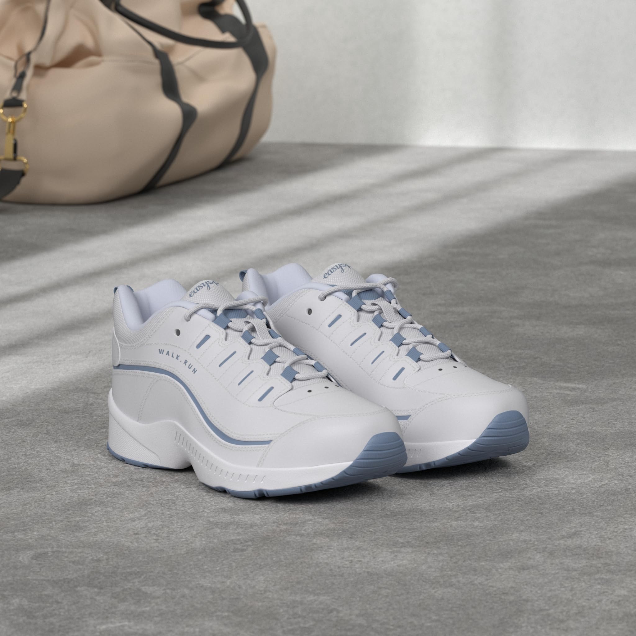 Easy Spirit Womens Romy Sneaker, White 130, 75