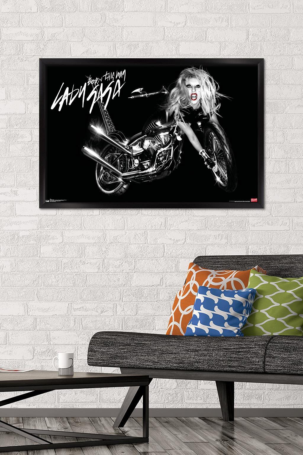 Trends International Lady Gaga - Cover Wall Poster, 22.375'' X 34'', Black Framed Version