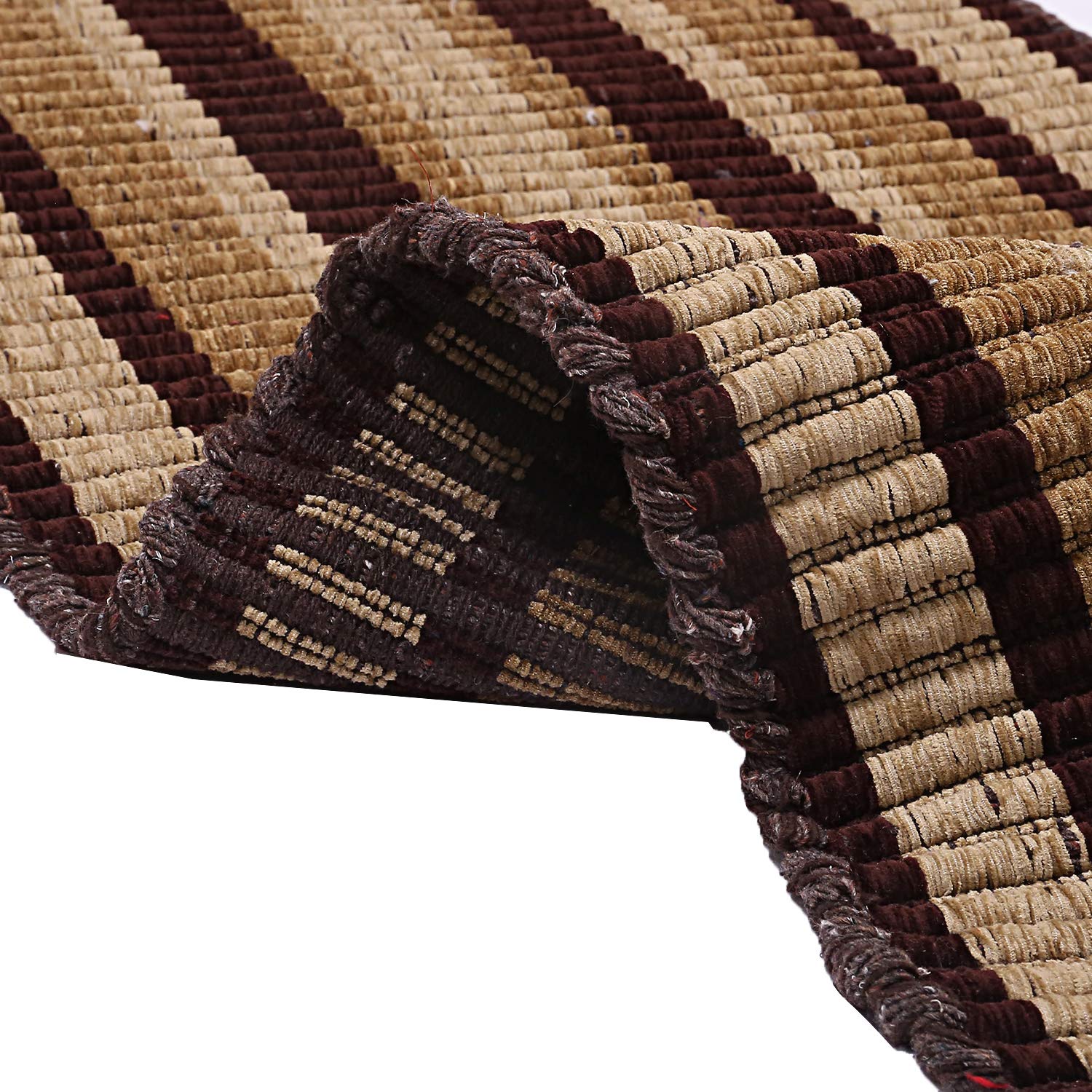Kuber Industries Cotton Bed Side Runner/Pooja Mat 20''X56'' (Brown) -Ctltc011329