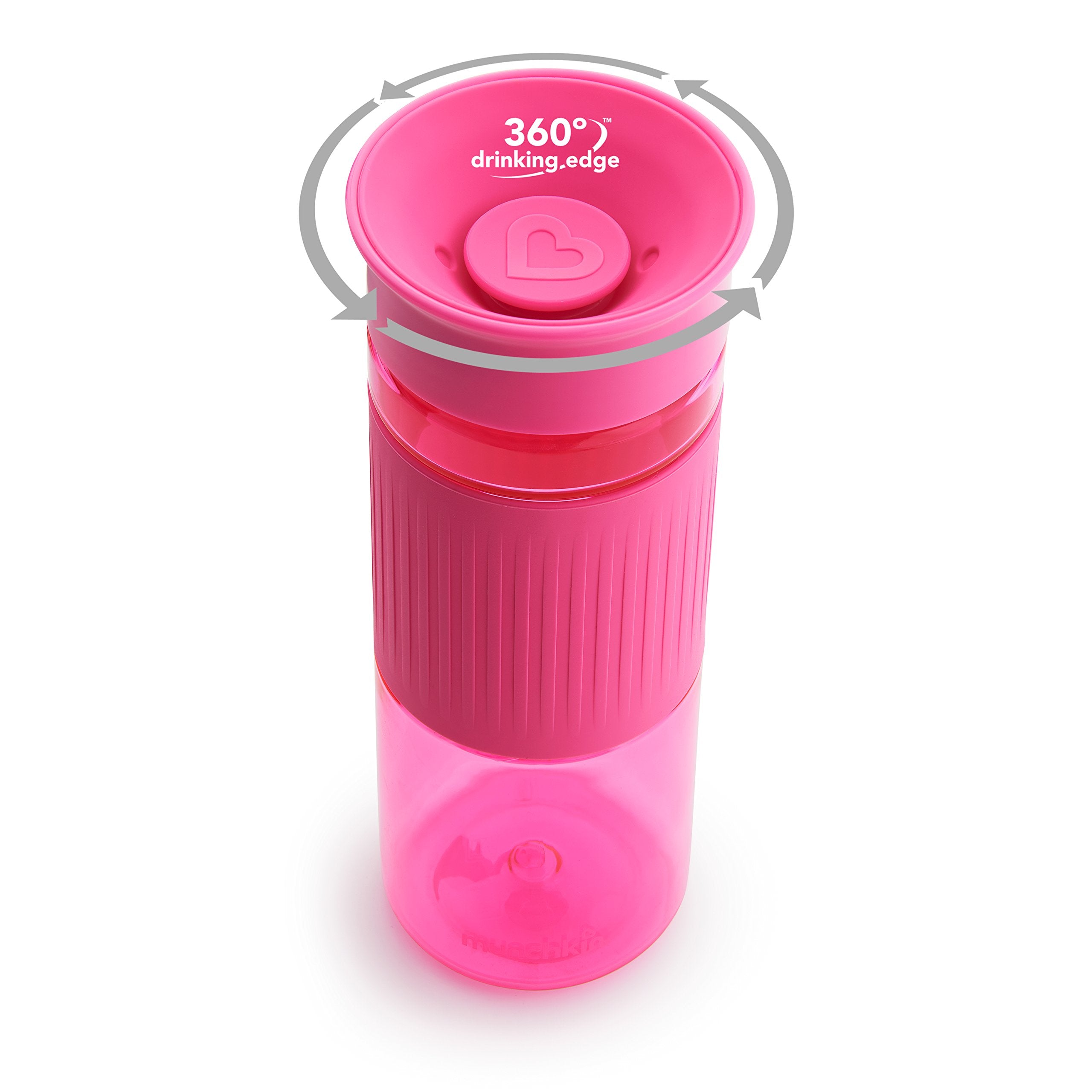 Munchkin Miracle 360 Spill Proof Sippy Cup  24 Ounce  Pink - Great for Toddlers  Big Kids or Adults