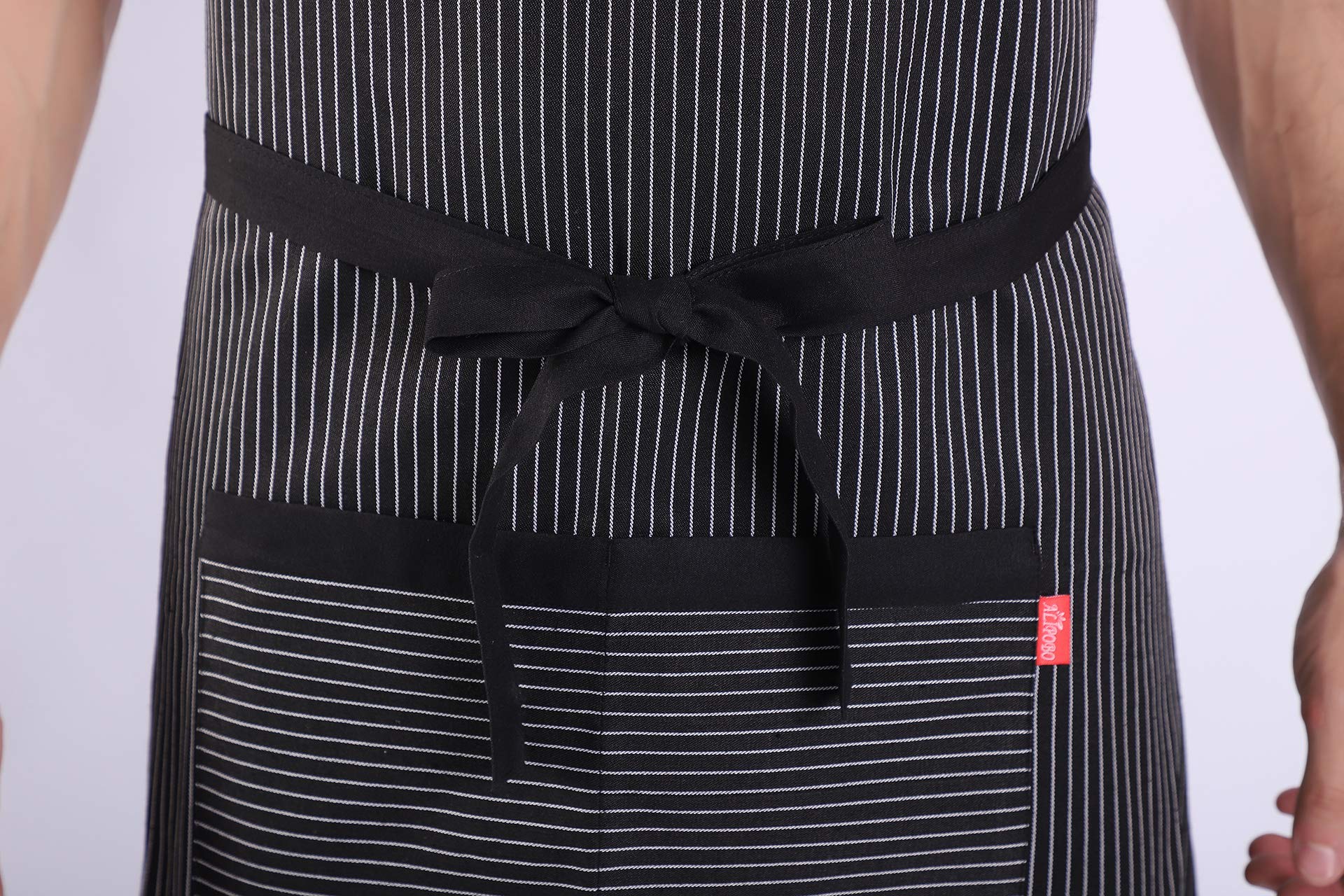 Alipobo Aprons For Women And Men, Kitchen Chef Apron With 2 Pockets And 40'' Long Ties, Adjustable Bib Apron For Cooking, Servin