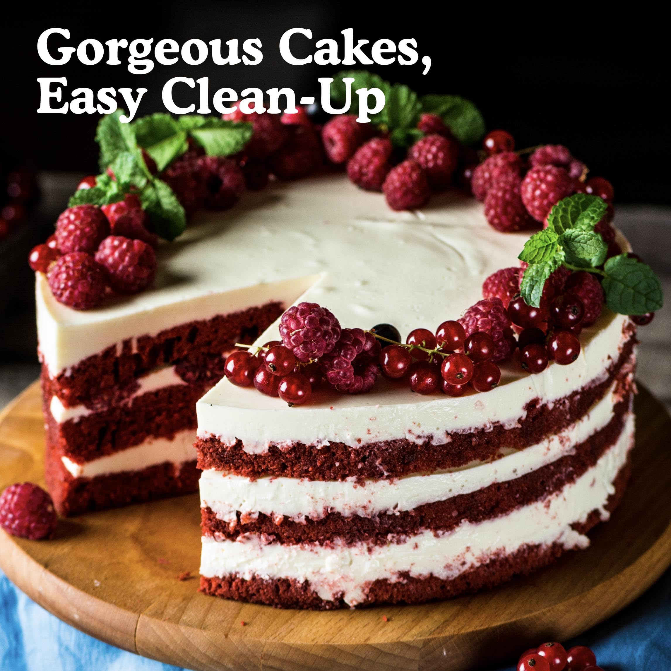 Regency Wraps Parchment Paper Circles For Round Cake Pans, Greaseproof Liners For Non-Stick Baking, 9'' (Pack Of 50), White