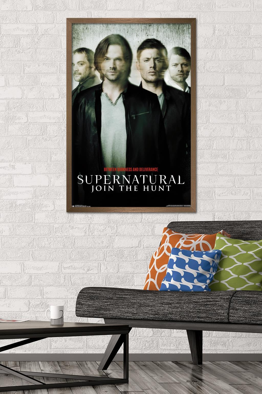 Trends International Supernatural - Key Art 11 Wall Poster, 34L X 22.4W, Bronze Framed Version