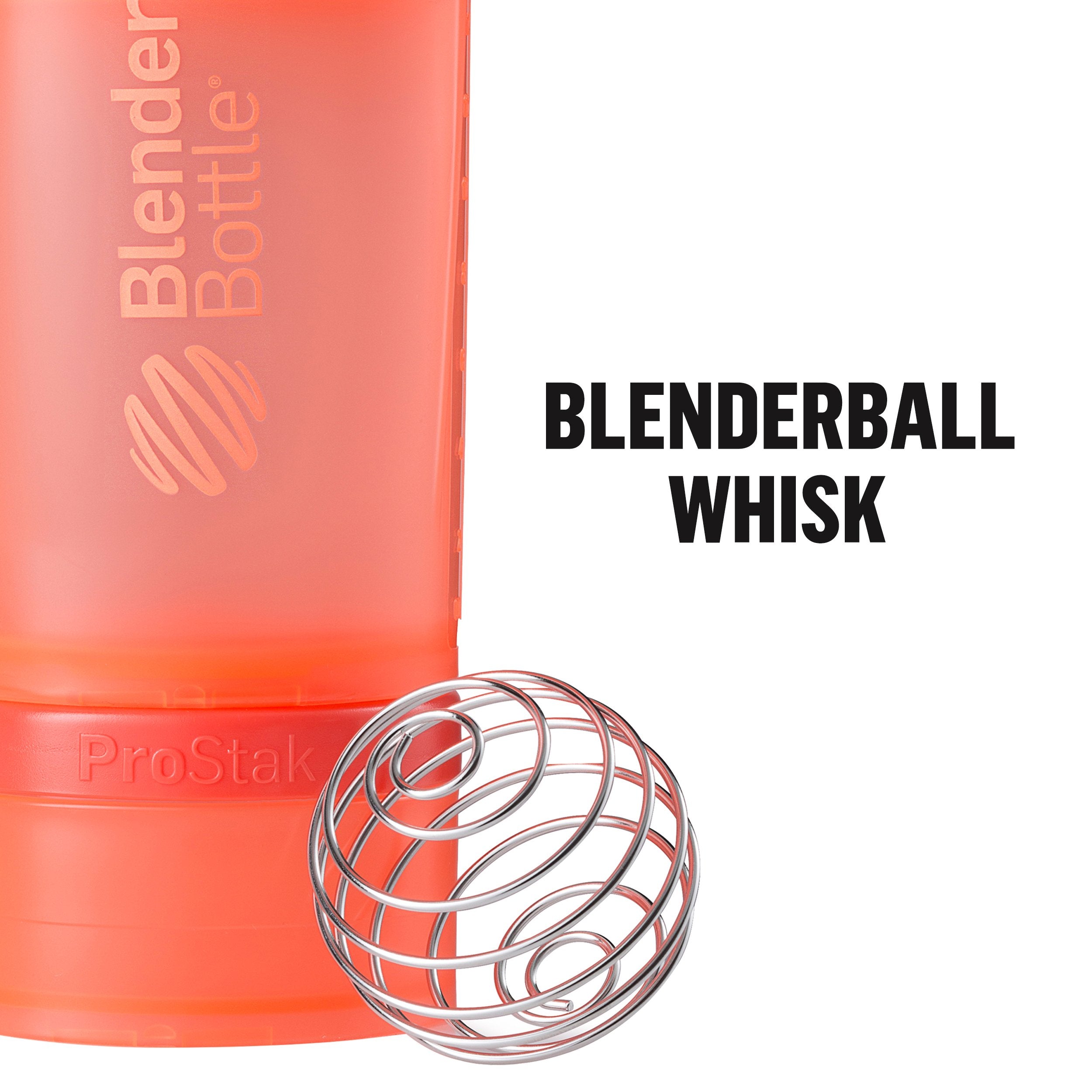 Blenderbottle Shaker Bottle With Pill Organizer And Storage For Protein Powder, Prostak System, 22-Ounce, Pebble Grey