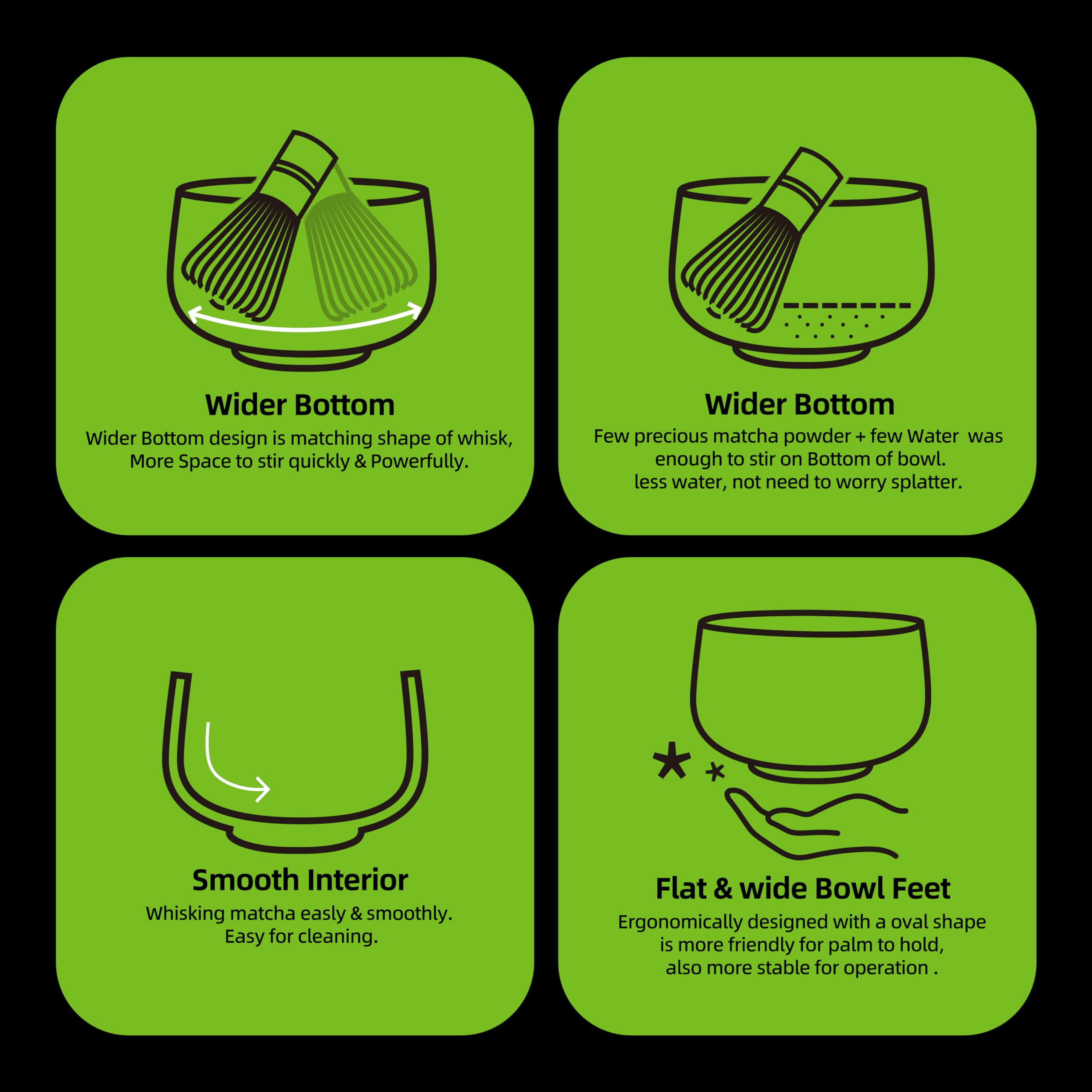 Teanagoo Japanese Matcha Tea Set, Matcha Bowl, Matcha Bamboo Whisk, Scoop, Sifter, Matcha Whisk Holder, Matcha Whisk Stand, Matc