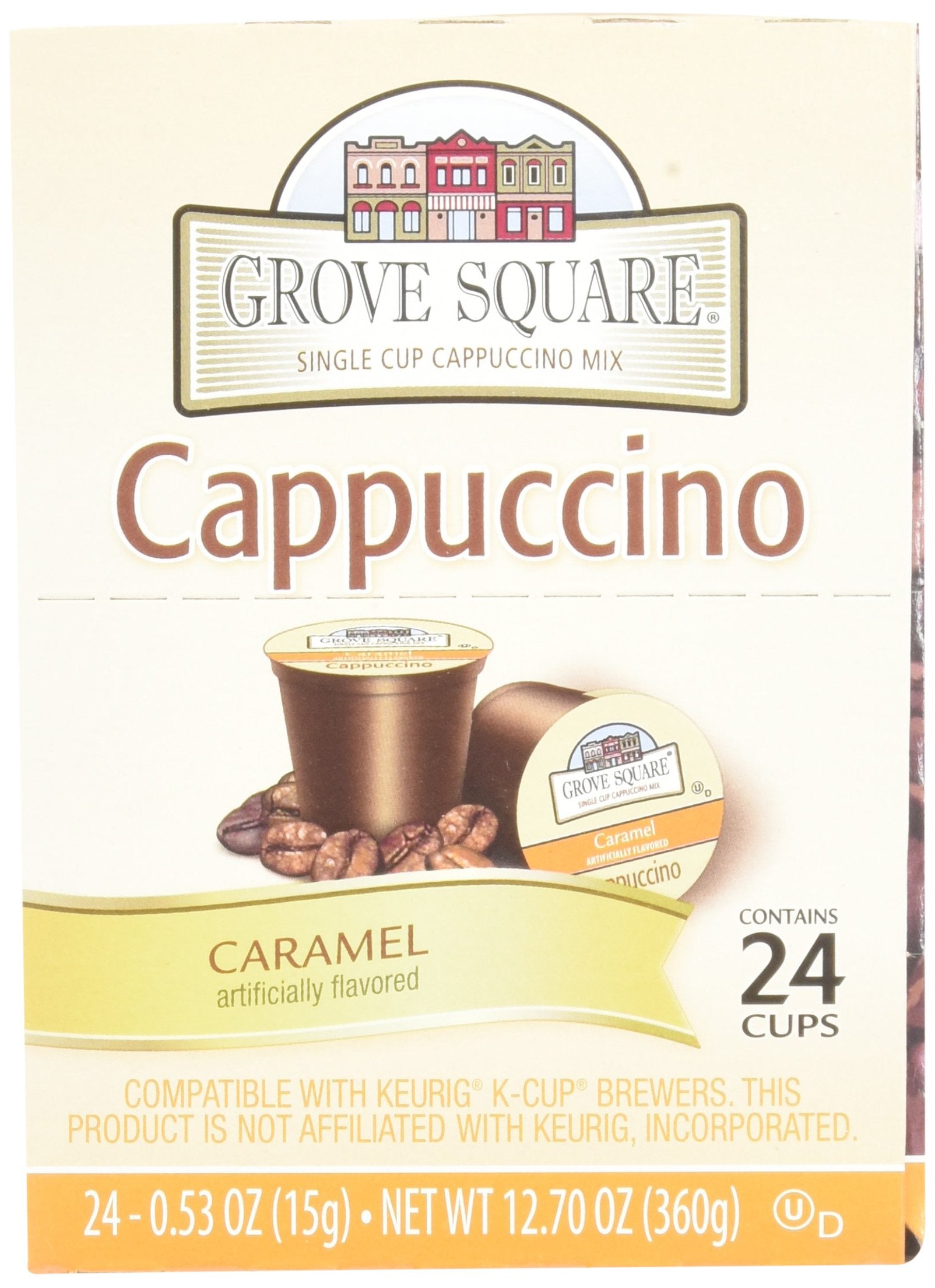 Grove Square Caramel Cappuccino 96 Single Serve Cups