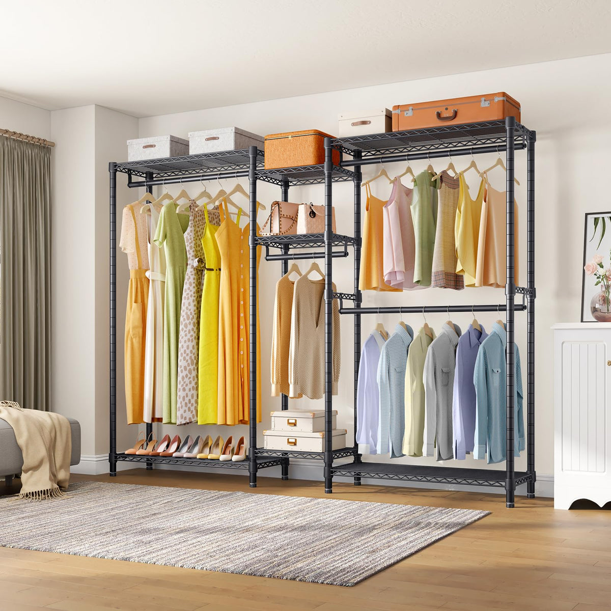 Wire Racking Clothes Vipek V6 Plus Wire Garment Rack Heavy Duty Clothing Rack For Hanging C ...