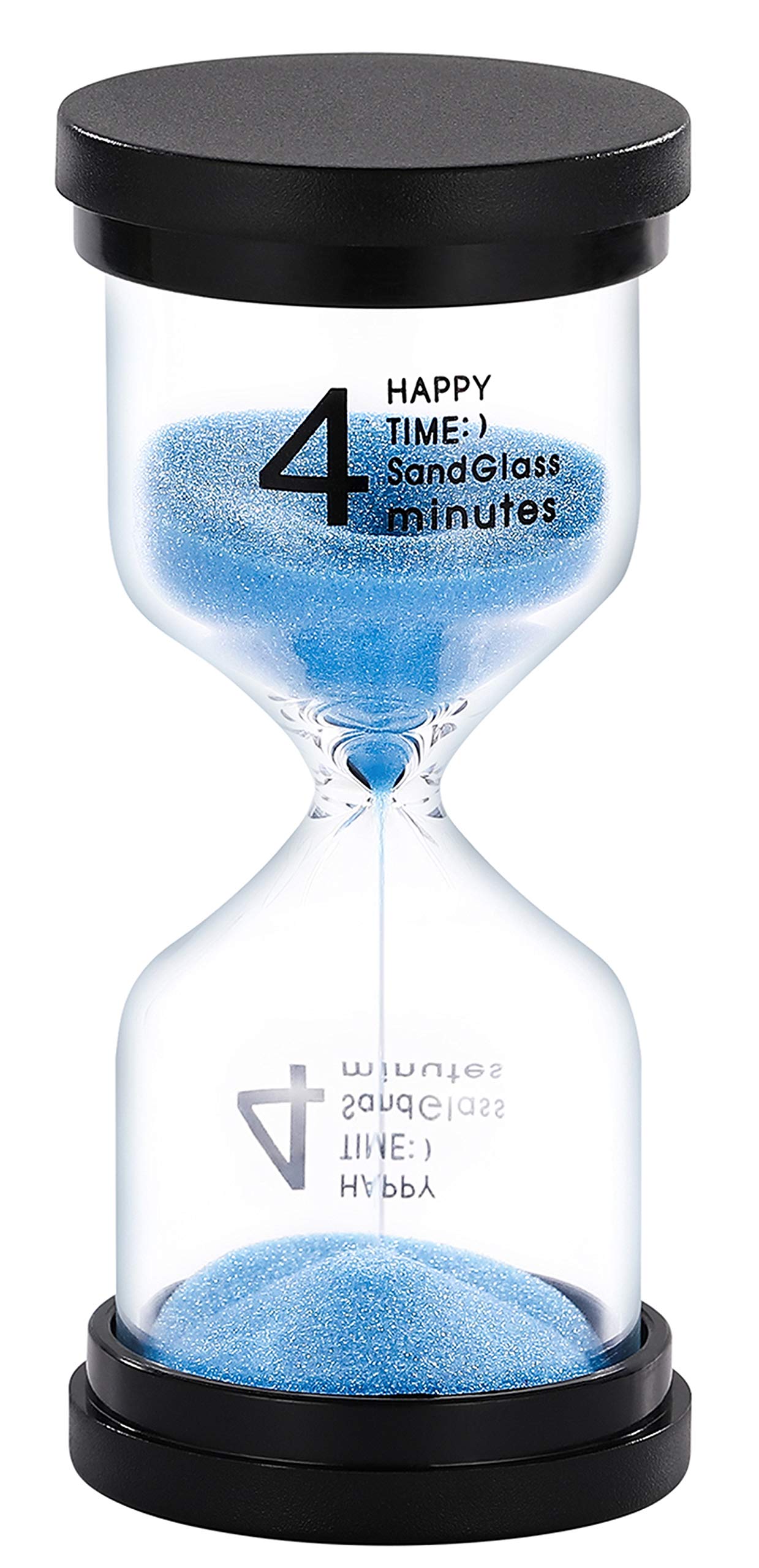 Suliao Hourglass 4 Minute Sand Timer:Colorful Sand Clock, Small Purple 4 Min Sand Watch, Plastic Hour Glass Sandglass For Kids,