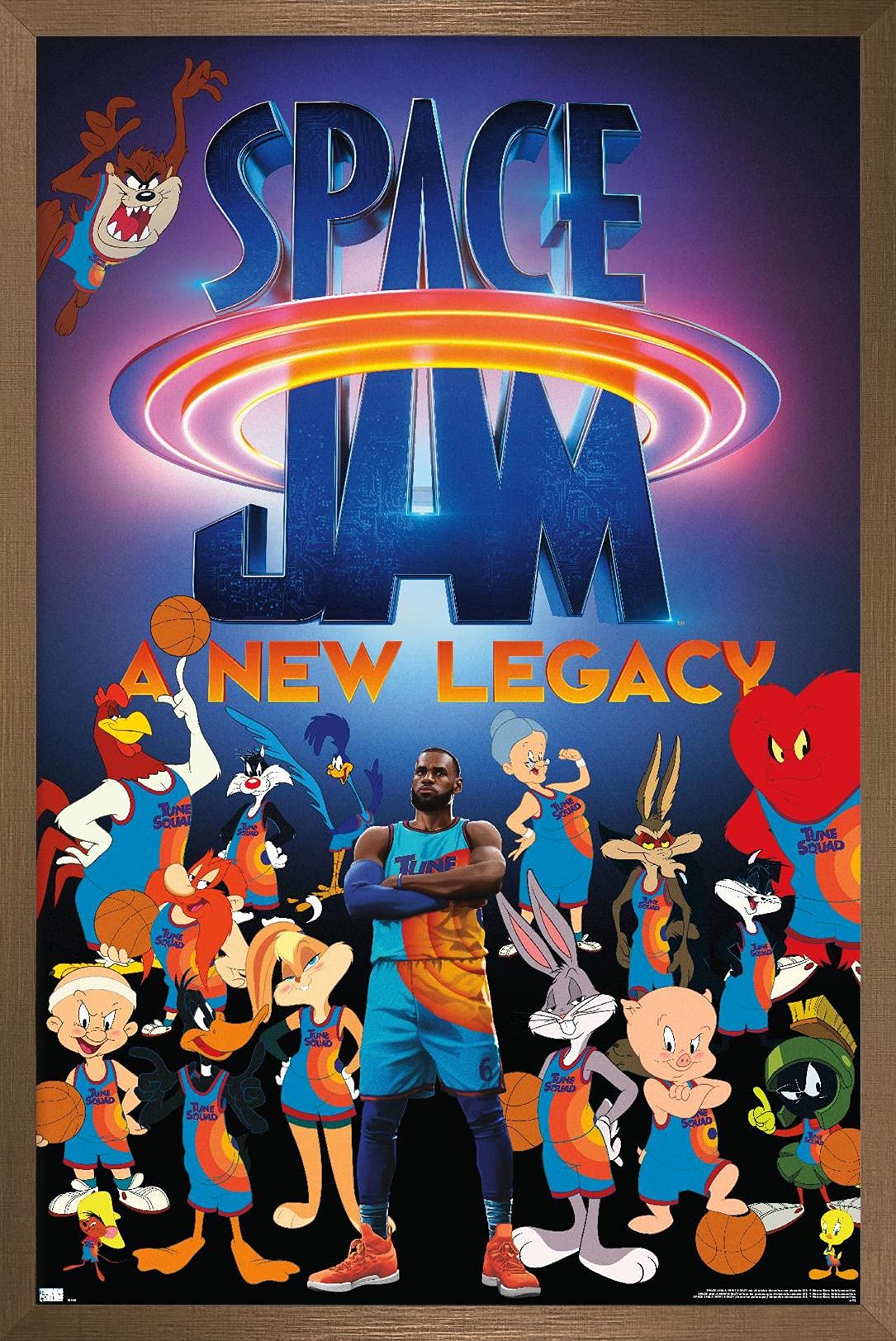 Trends International Space Jam: A New Legacy - Team Wall Poster, 22.375'' X 34'', Bronze Framed Version