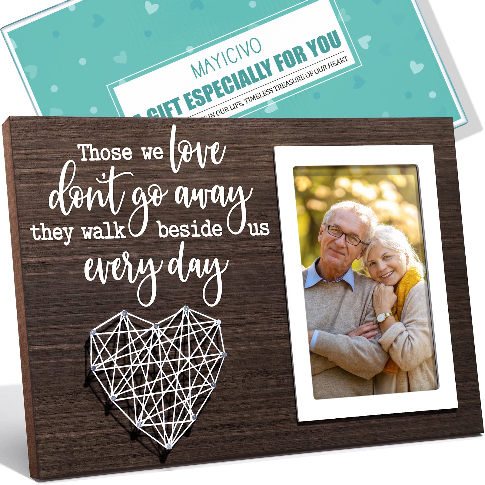 Memorial Gifts Picture Frame Sympathy Gifts for Loss of Loved One, Bereavement Gifts for Loss of Mother Father Husband, In Memor