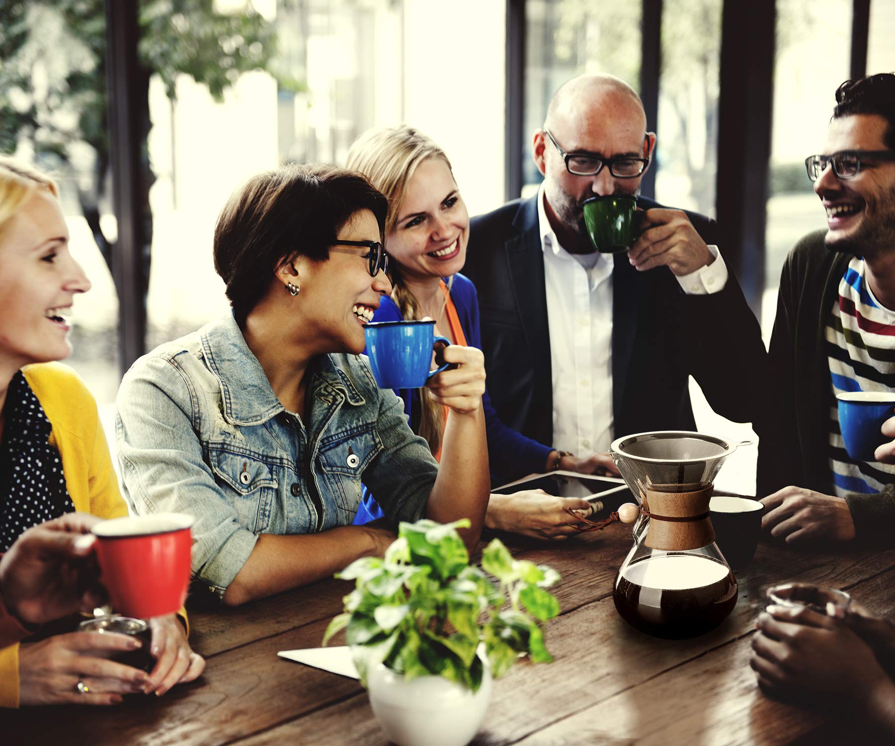 Agogo Pour Over Coffeemaker Set Classic Series With Filter 8 Cups