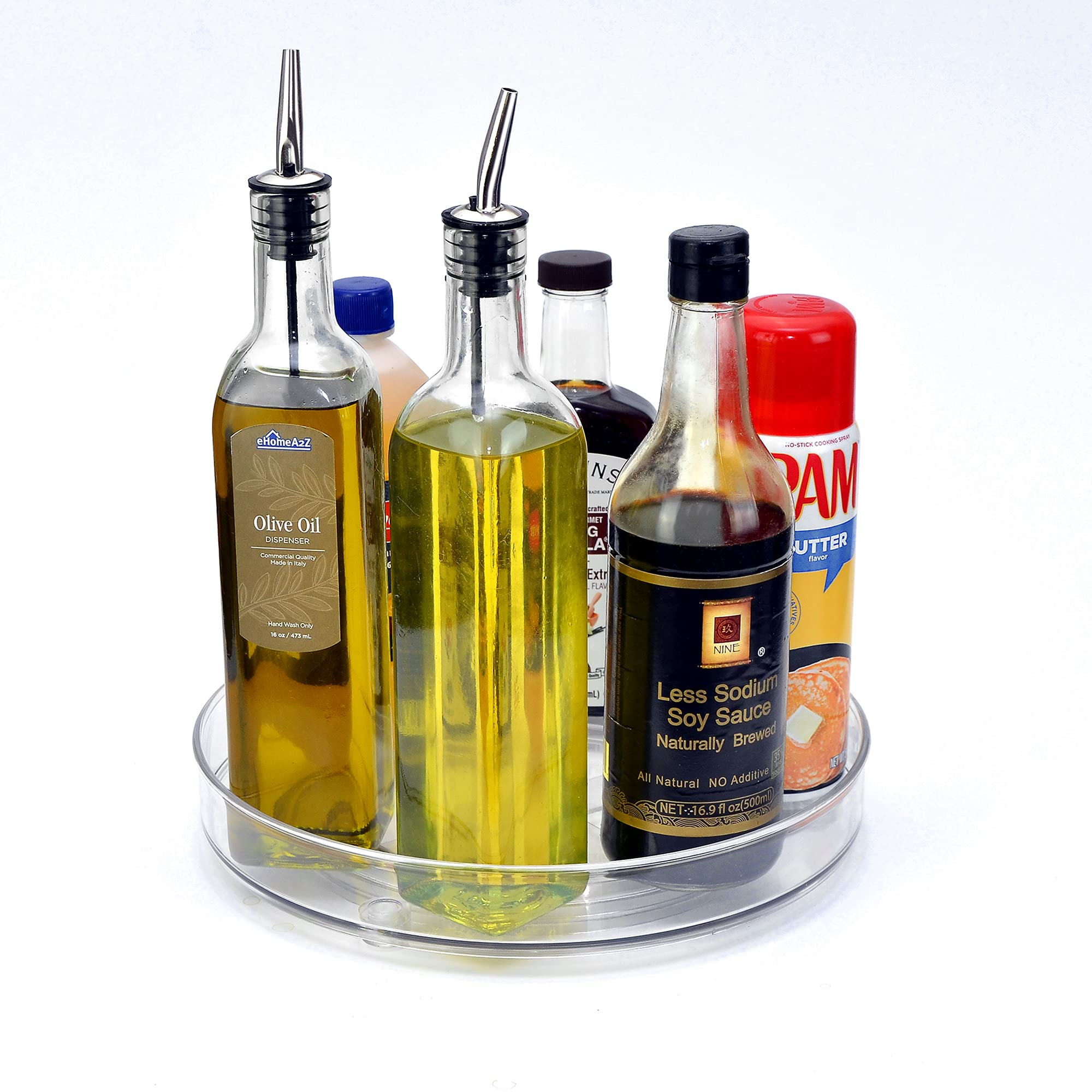 Lazy Susan Rotating Kitchen Turntable Food Storage Spinning Organizer Container For Countertop, Cabinet, Pantry, Fridge, Cupboar