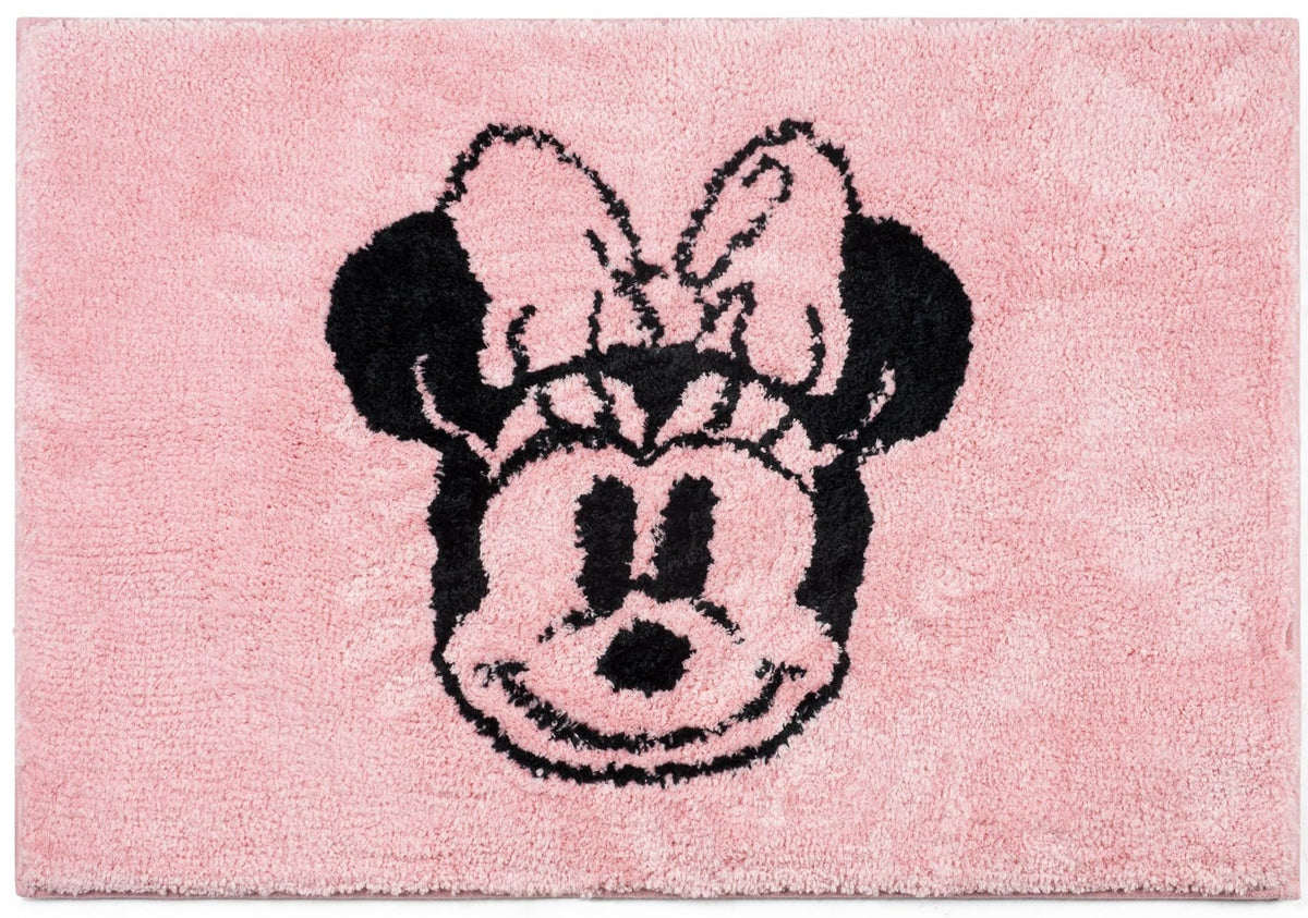 Jay Franco Disney Minnie Mouse Kids Bath Rug - Soft, Non-Slip, Machine Washable, Pink Bathroom Mat 20 X 30