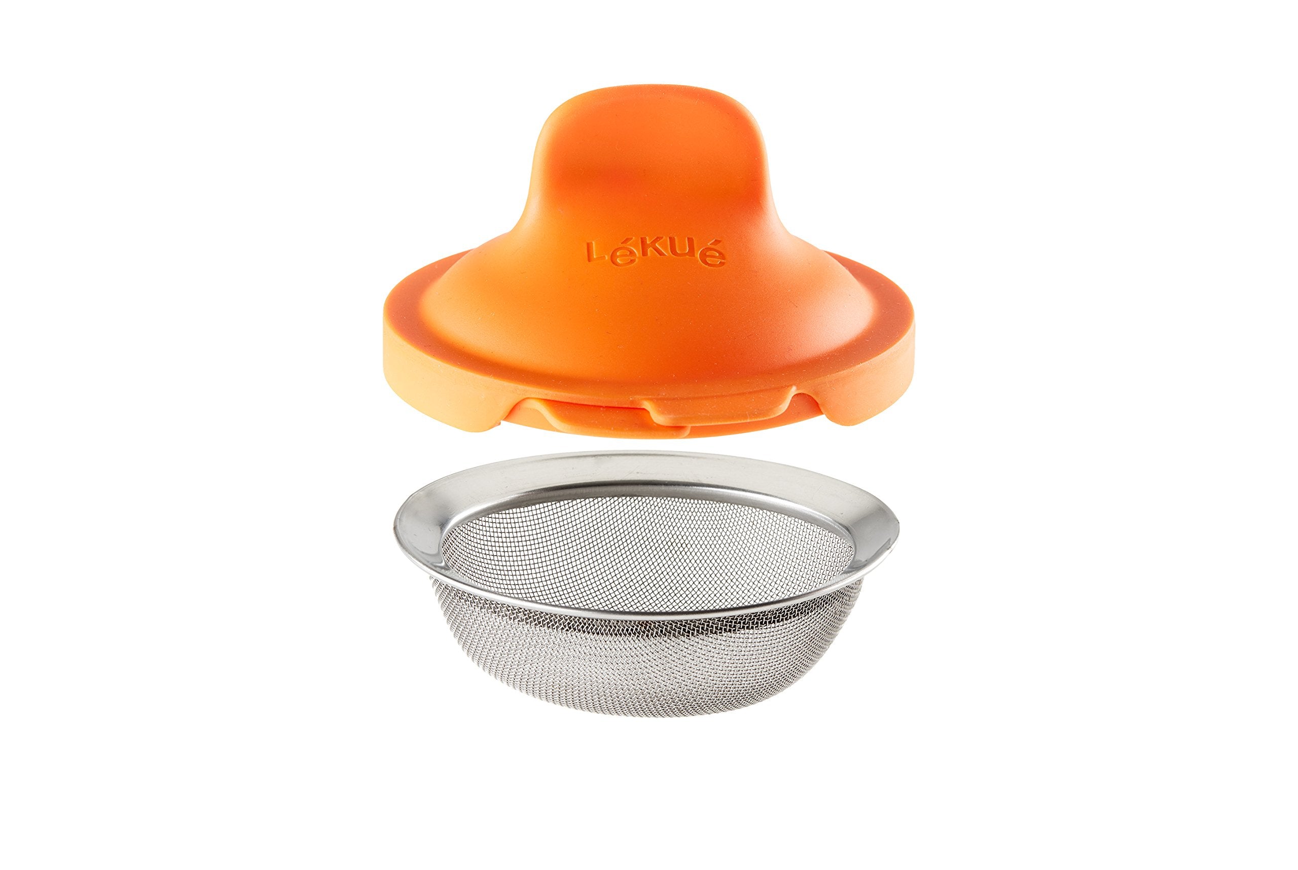 Lekue Poached Egg Maker, Set of 1, Orange, Model 3402900N07U008, Easy Cooking for Perfect Poached Eggs