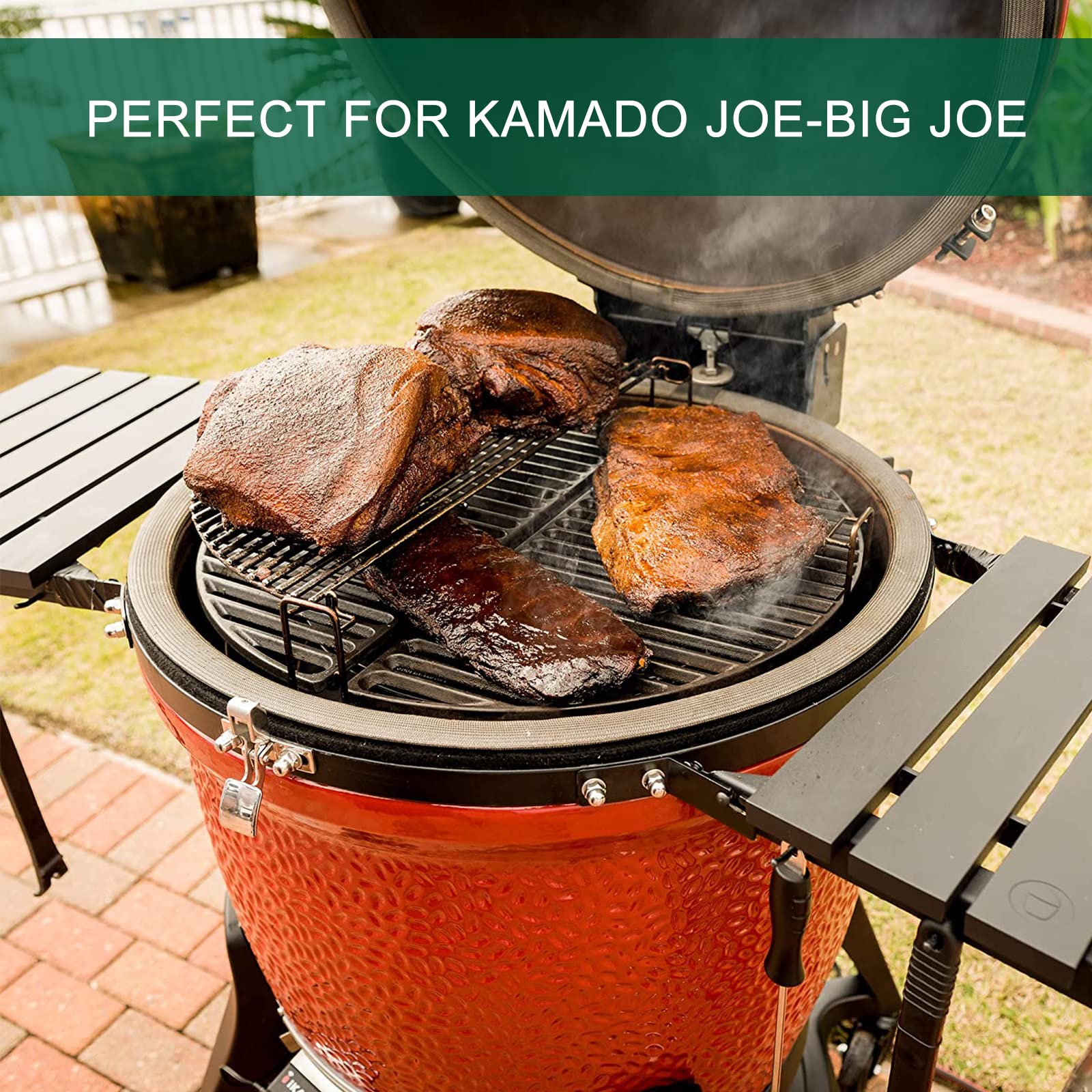 Quantfire Wire Mesh Gasket Kit For Kamado Joe Classic High Temp Fiberglass Gasket Replacement Bbq Smoker Seal Accessories Self S