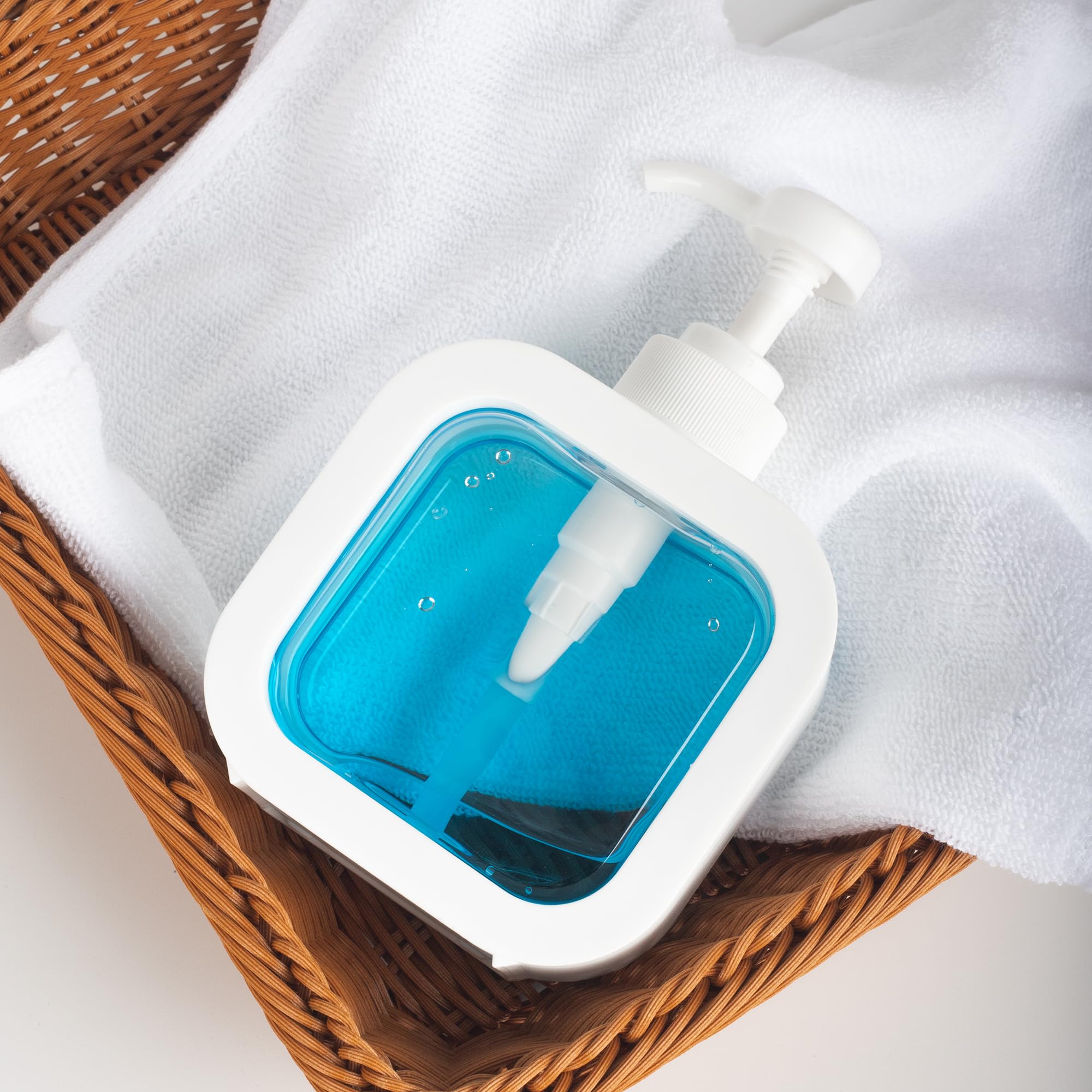 Onecocoa Modern Soap Dispenser For Bathroom And Kitchen Sink, Small Hand Soap Plastic Dish Soap Dispenser With Pump And Labels -