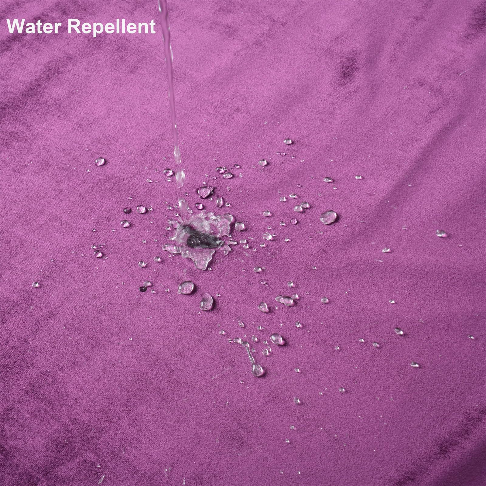 Dark Purple Velvet Shower Curtains For Bathroom,260 Gsm Heavy-Duty Fabric Luxury Shower Curtain With Hooks, Thicken, Washable, W