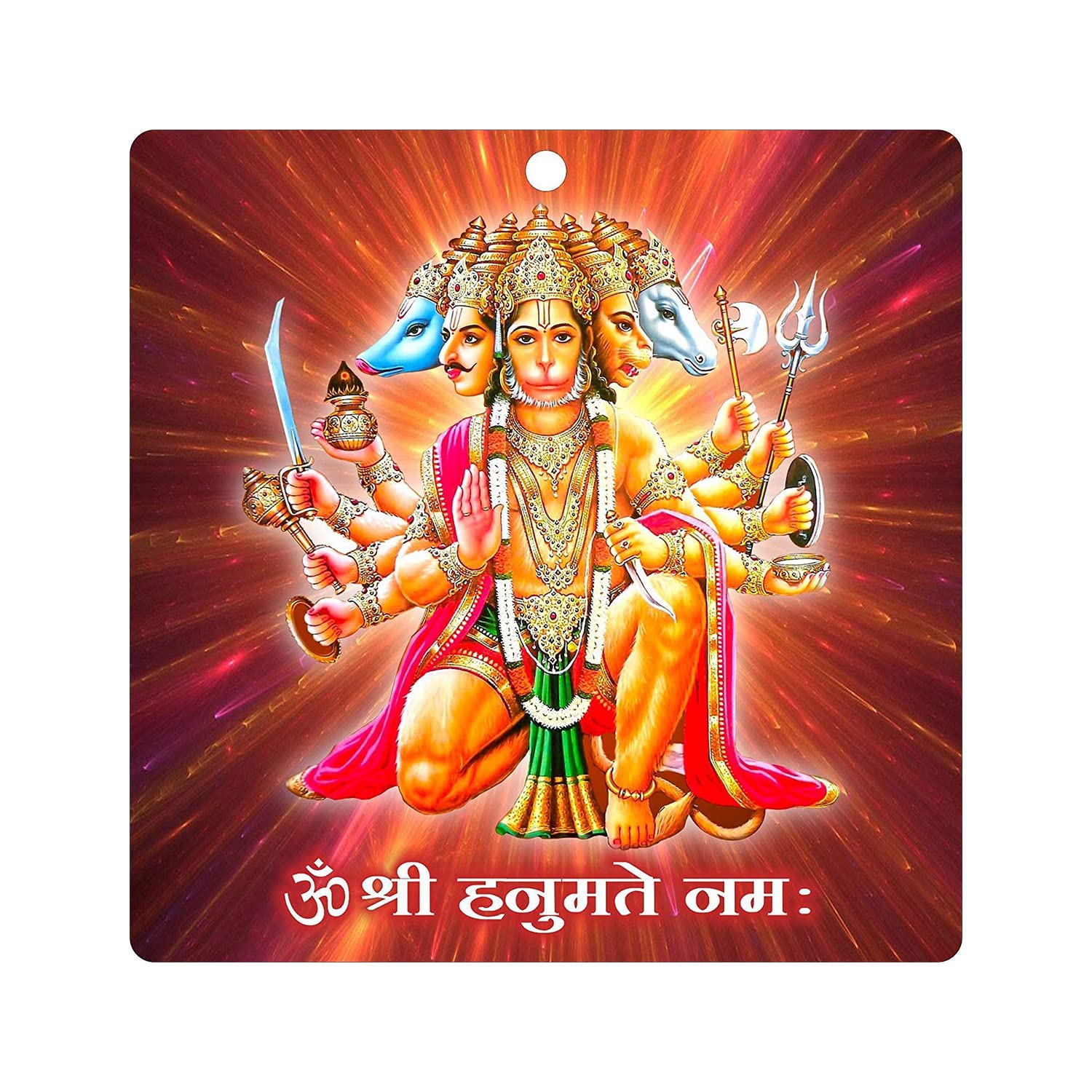 Ladecor Panchmukhi Hanuman Wall Frame For South, South West Main Door Vastu Dosh Rectification Remedy Of Home, Office And Factor