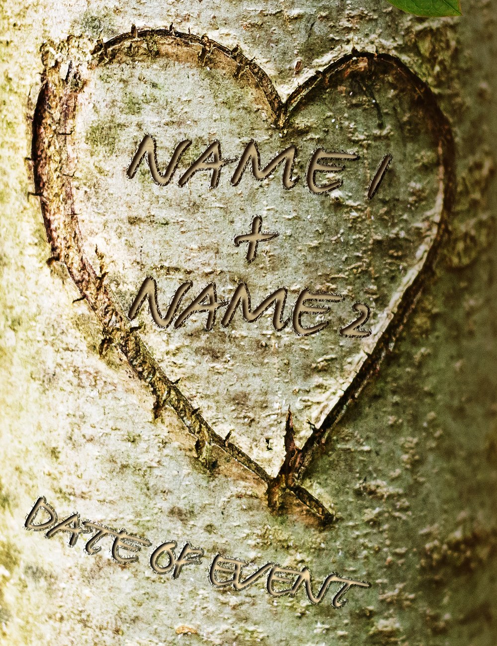 Ipic - Love Evergreen, Personalized Artwork With Names And Date On, Customized Gift For Anniversary,Wedding,Birthday And Holiday