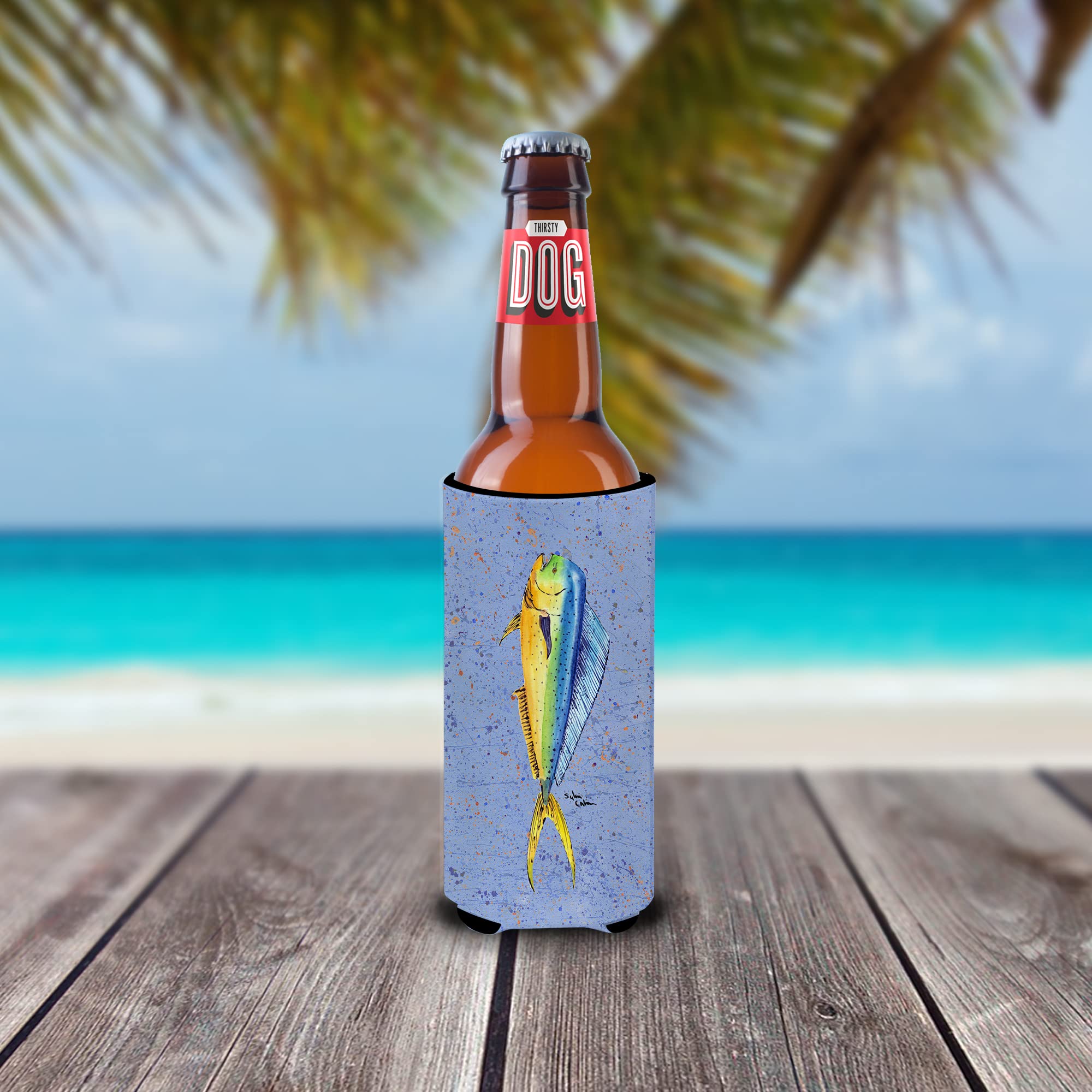 Fish Dolphin Ultra Beverage Insulators for slim cans 8349MUK