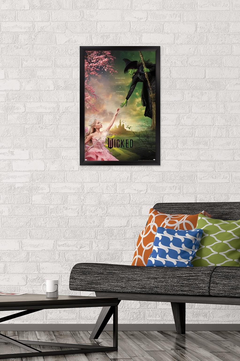 Trends International Wicked - One Sheet Wall Poster, 22.4L X 14.7W, Black Framed Version