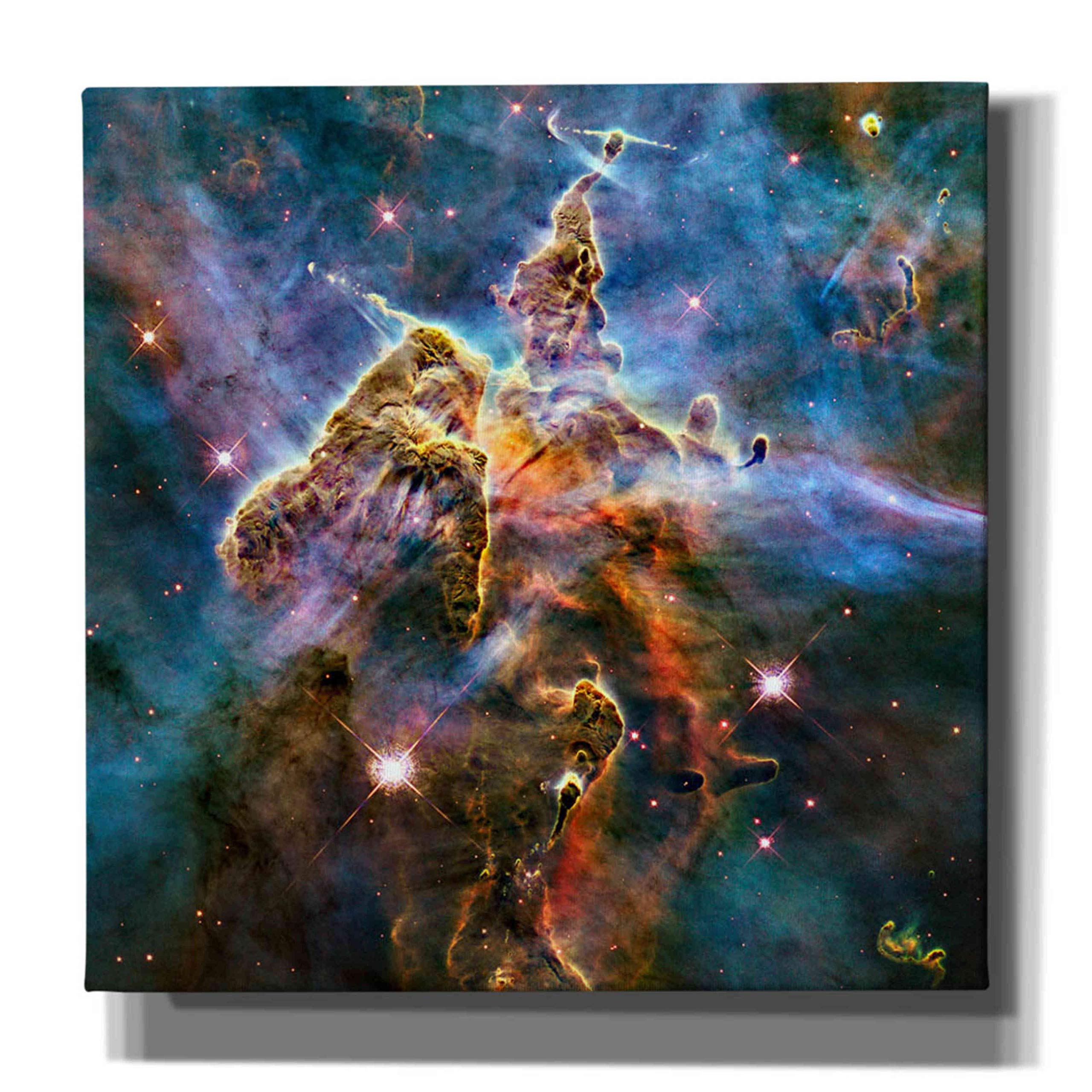 Epic Graffiti 'Mystic Mountain' Hubble Space Telescope Canvas Wall Art, 18'' X 18''