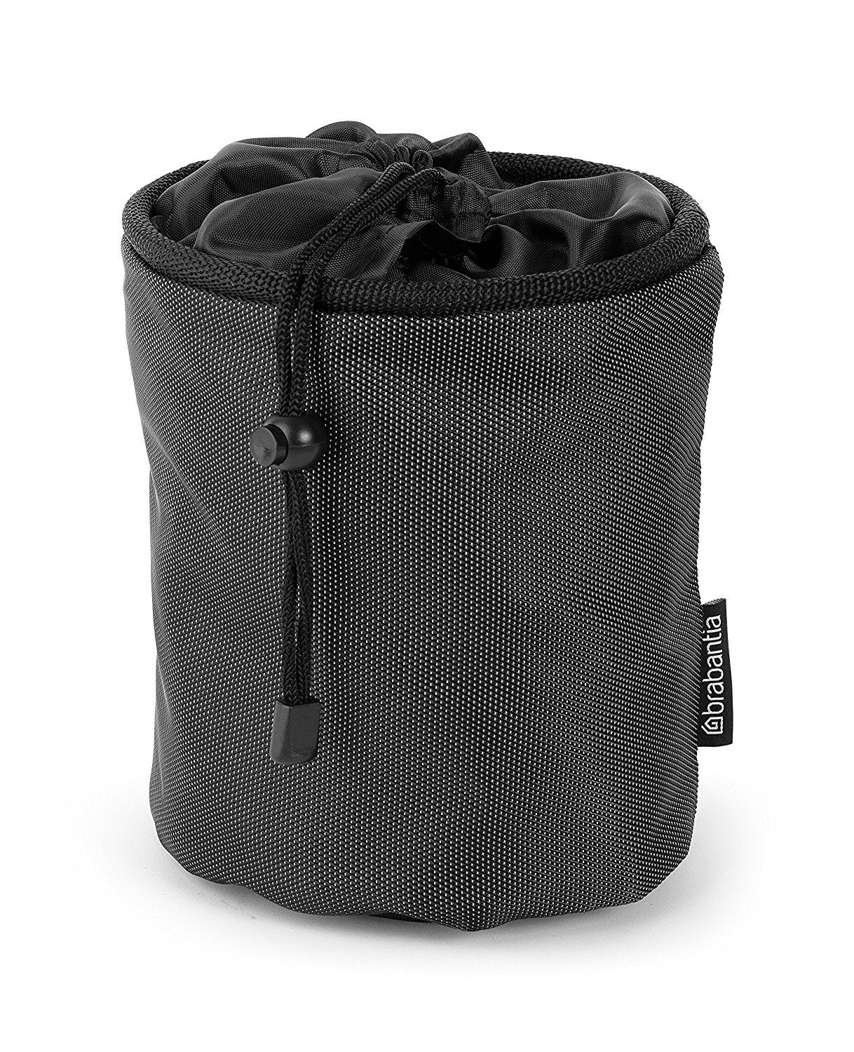 Brabantia - Premium Peg Bag - Laundry Pegs Storage - Durable Weather-Resistant Materials - with closing cord - Bag Hook - clothes Pins - Black - Up to 150 Pegs
