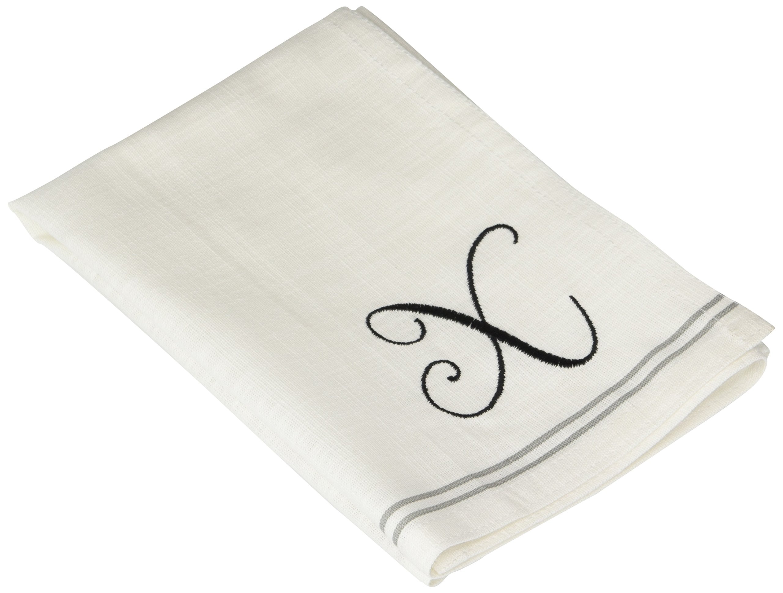 Balmont Collection 1107052Blk18X18 Napkin, 18'' X 18'', White