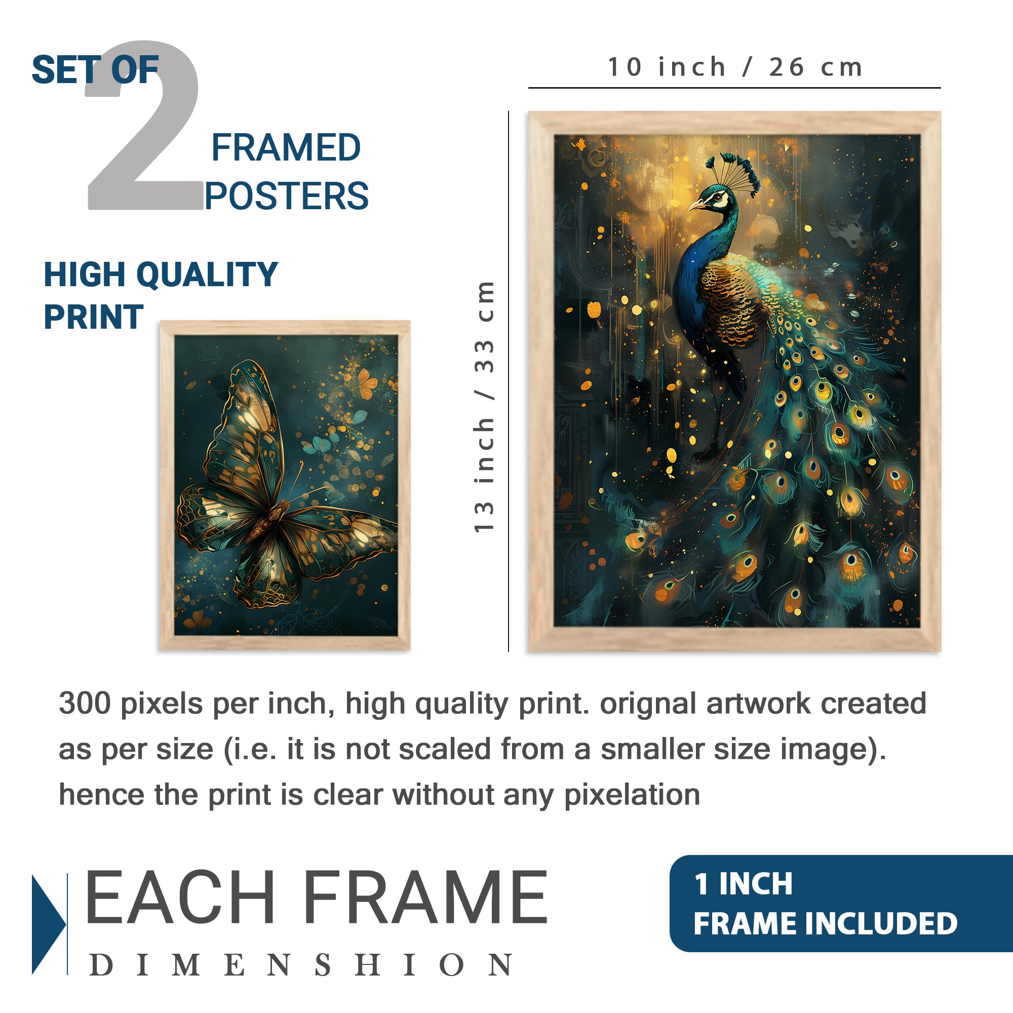 Artifly - Modern Art Wall Painting With Frame For Living Room Bedroom Hall Office - Abstract Framed Painting For Wall Decoration