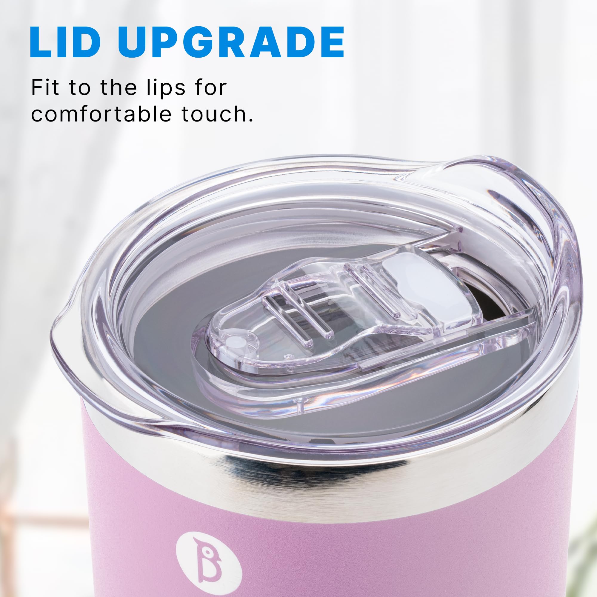 Bluwing 30 Oz Tumbler With Handle-Travel Coffee Mug With Spill Proof Lid, Double Wall Vacuum Insulated Tumbler Cups For Women An