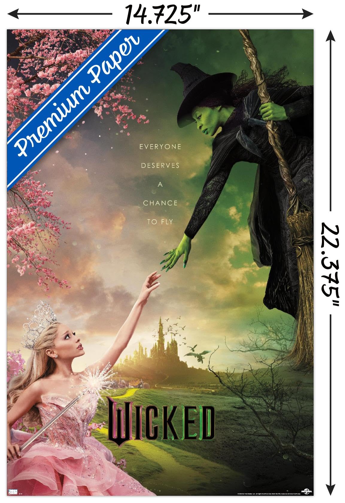 Trends International Wicked - One Sheet Wall Poster, 22.4L X 14.7W, Premium Unframed Version