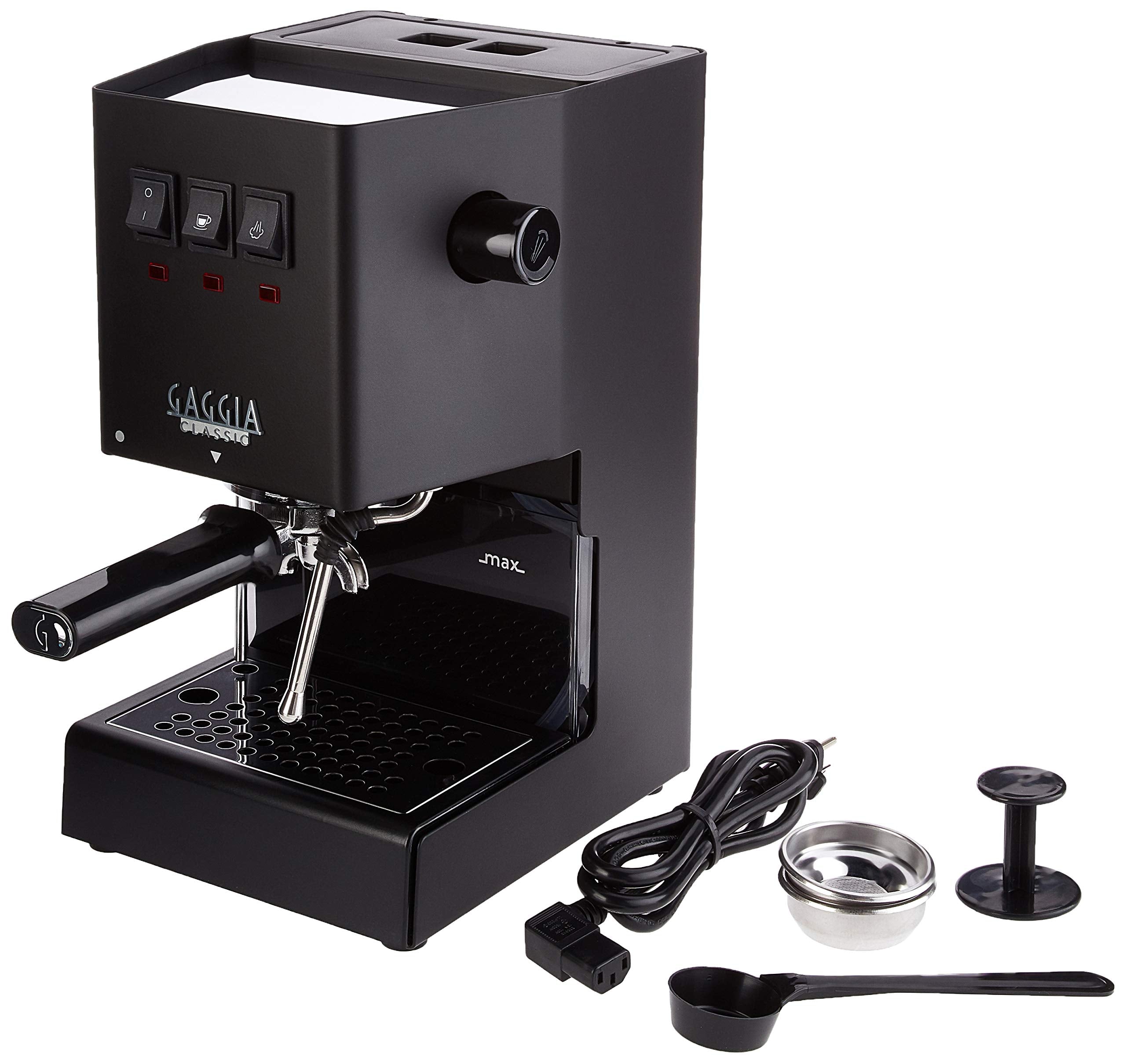 Gaggia Ri9380/49 Classic Evo Pro Espresso Machine, Thunder Black, Small