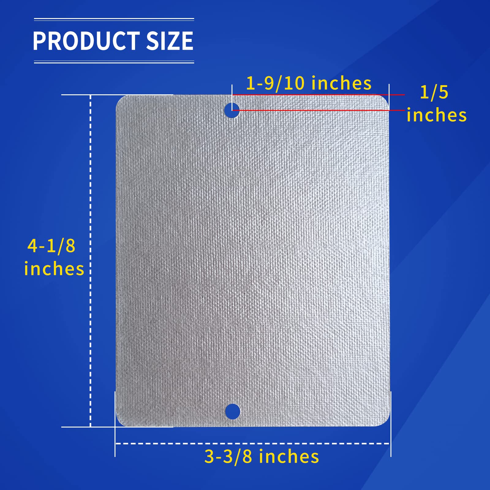 1 Pcs Vsttar Wb34X21271, 3026729 Microwave Wave Guide Cover Replacement 3-3/8 X 4-1/8 Inches, Compatible With Ge General Electri