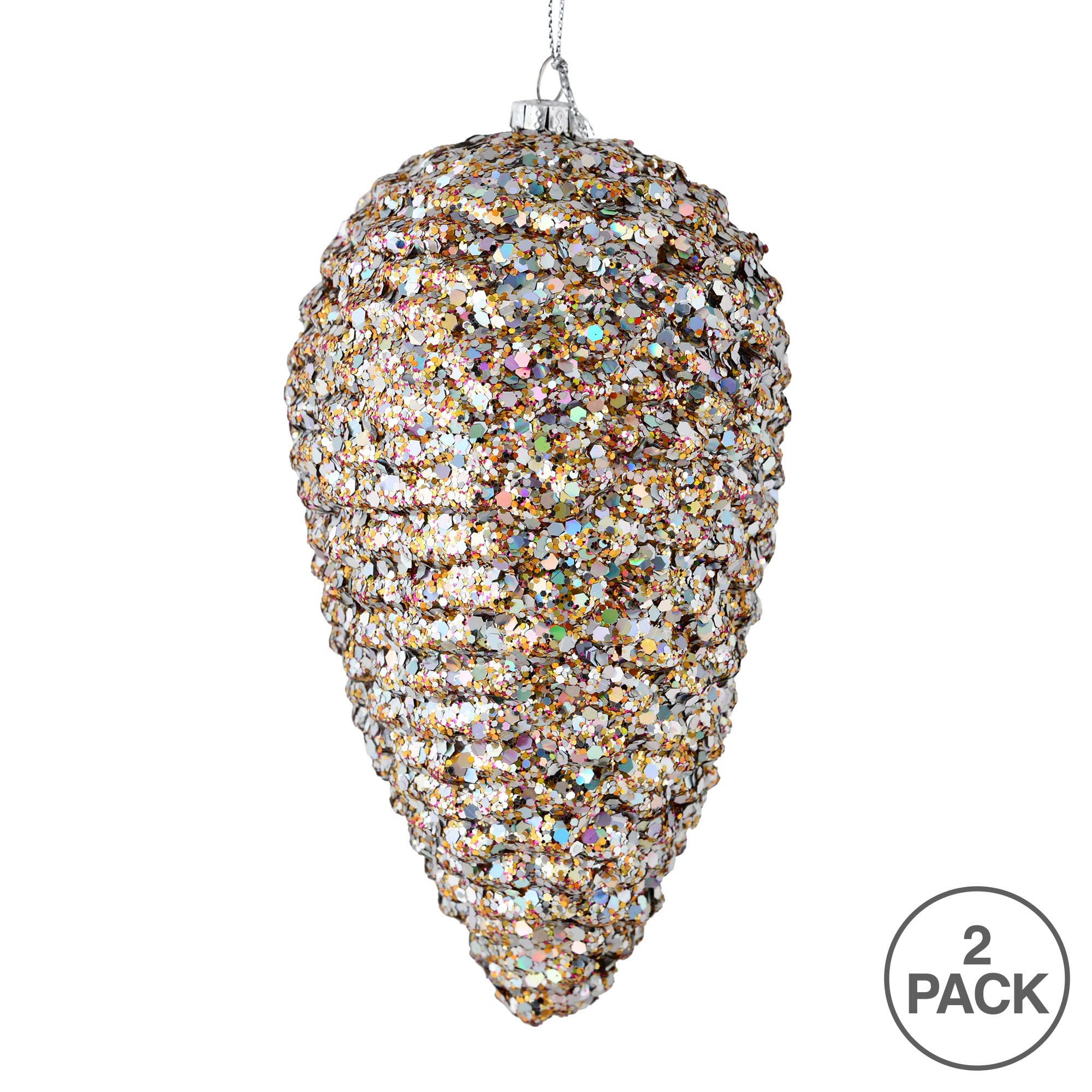 Vickerman Multi-Colored Pinecone Ornament