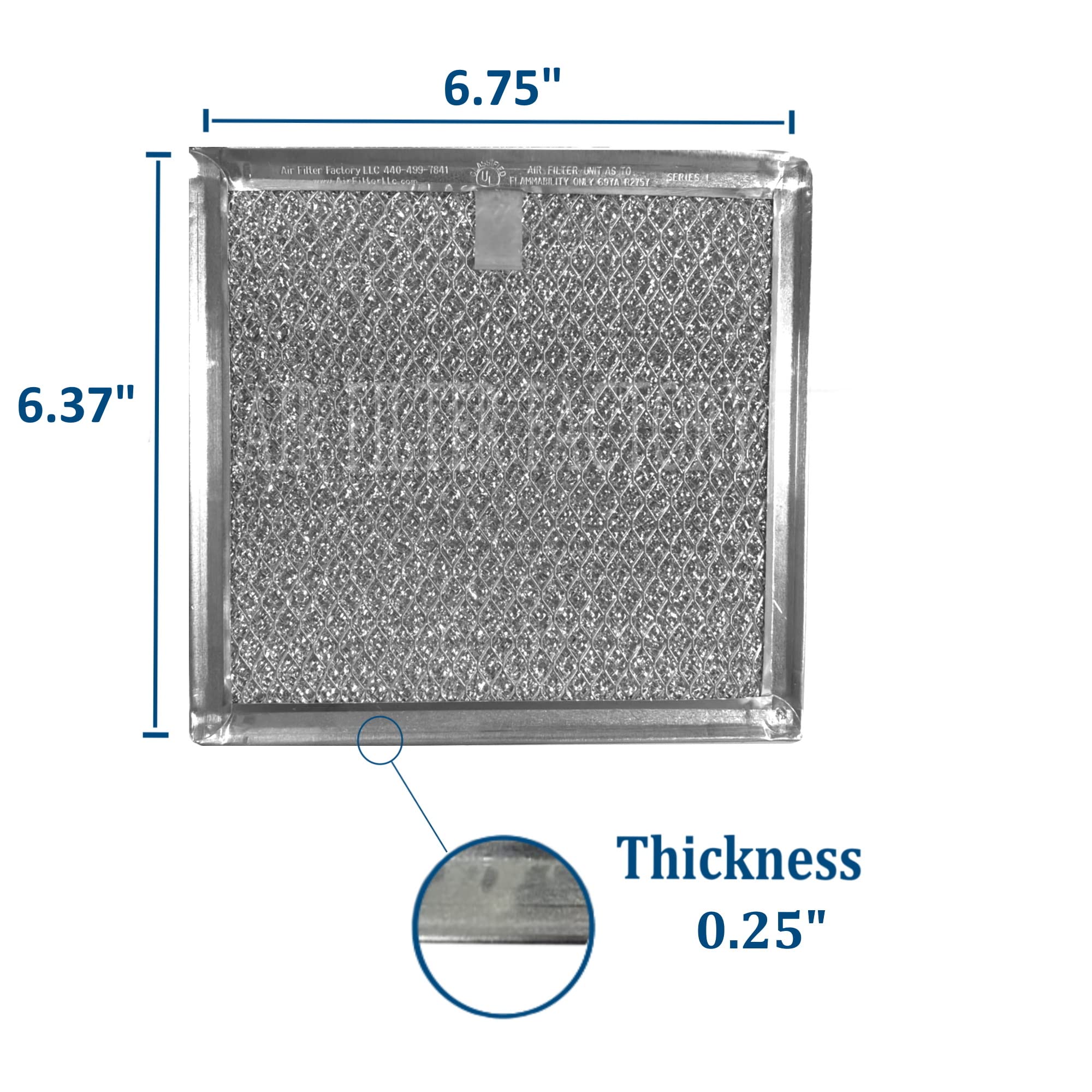 2-Pack Air Filter Factory De63-00666A Compatible With Samsung Microwave Oven 12-Layer Grease Filter Fits Ap5306190