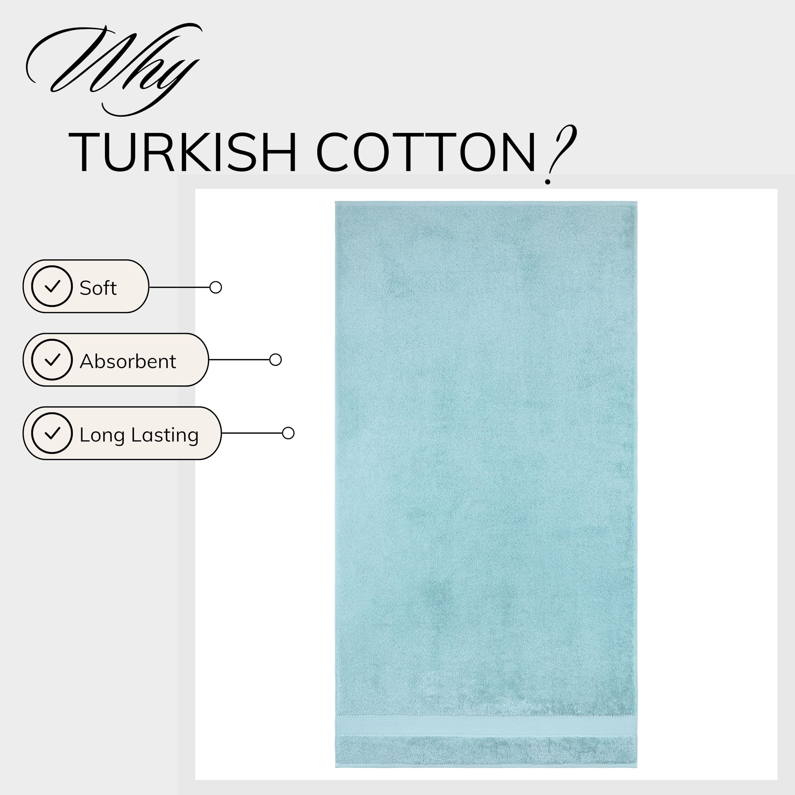 Textilom Turkish Hand Towels For Bathroom - Hotel And Spa Quality & Soft & Absorbent & Quick Dry Bathroom Hand Towels - 100% Cot
