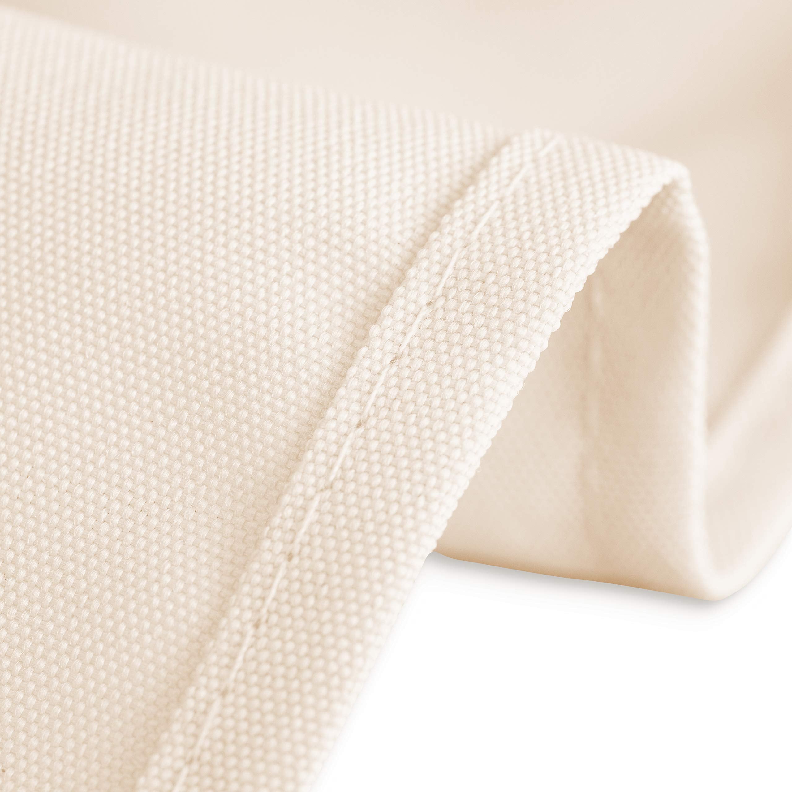Linentablecloth 54-Inch Square Polyester Tablecloth Beige